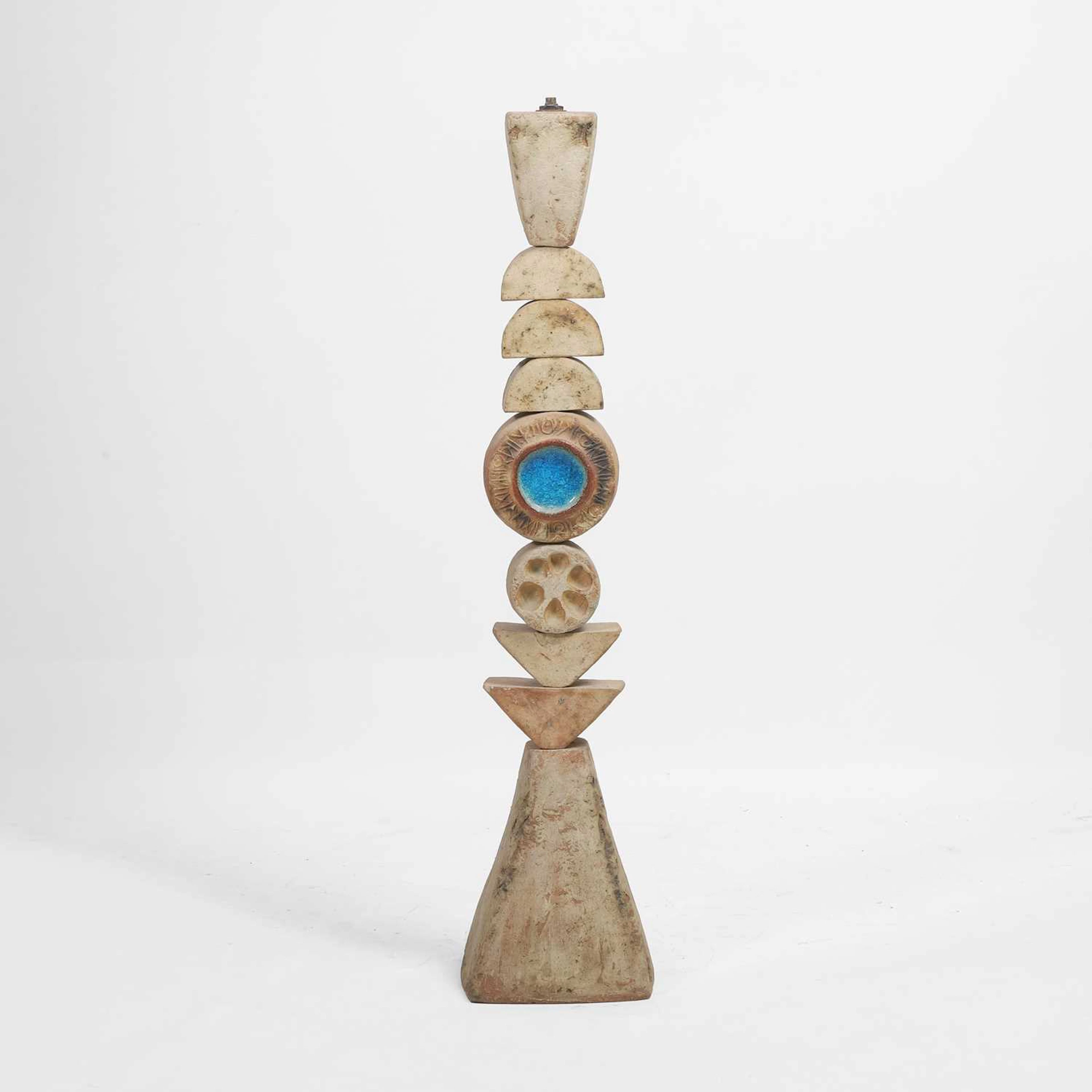 ▲ Bernard Rooke (b.1938) A stoneware lamp base