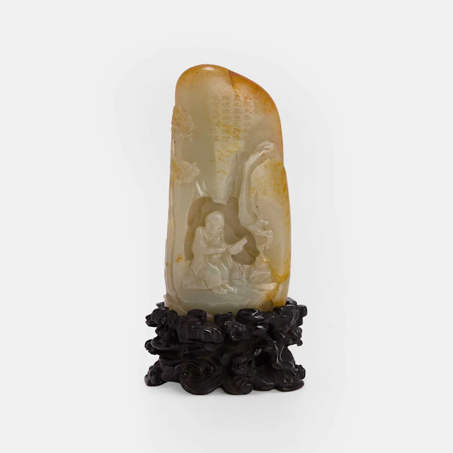 A Chinese jade boulder Qianlong (1736-1795)