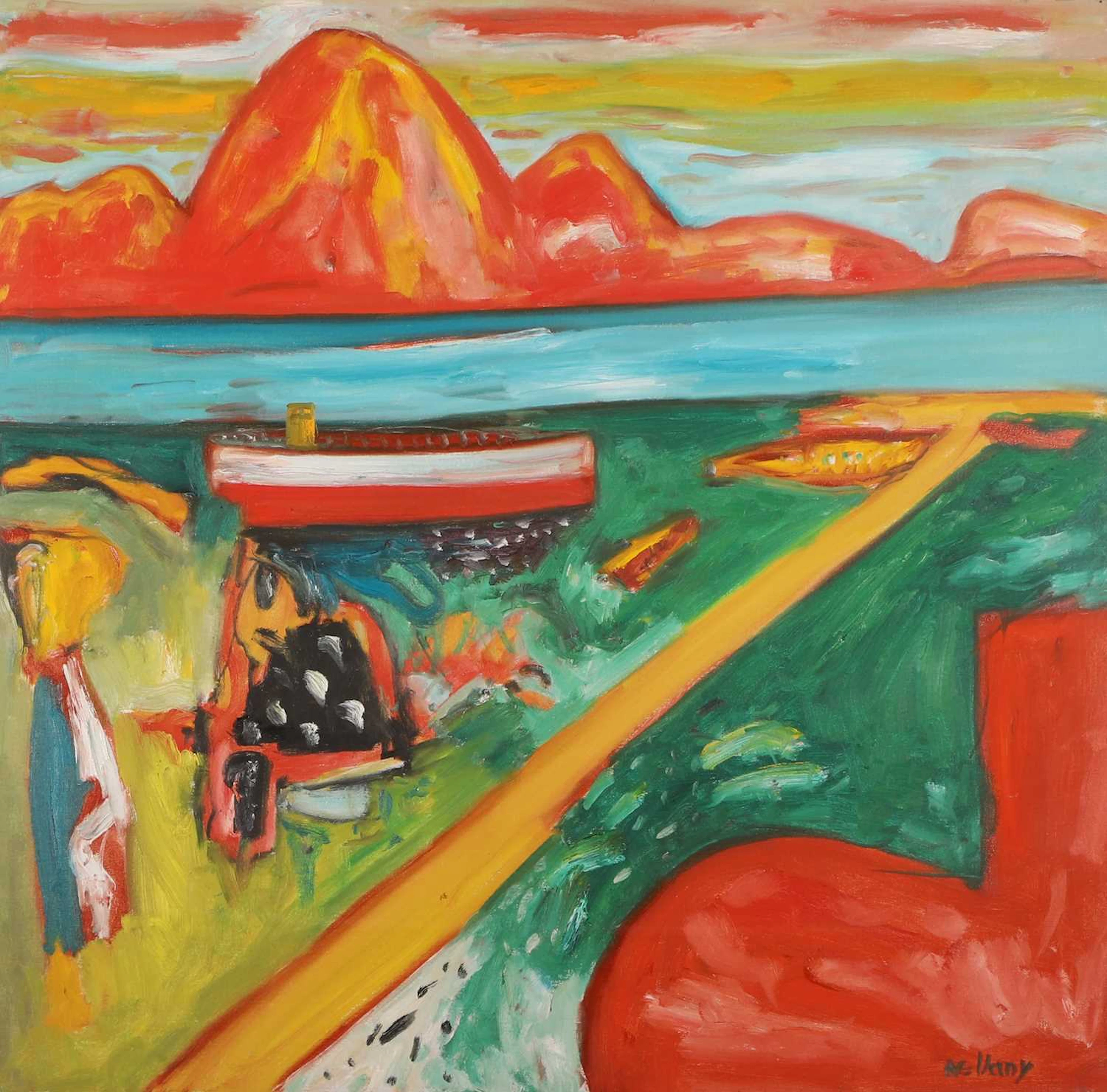 ▲ John Bellany RA (British, 1942-2013) 'Dream Landscape'