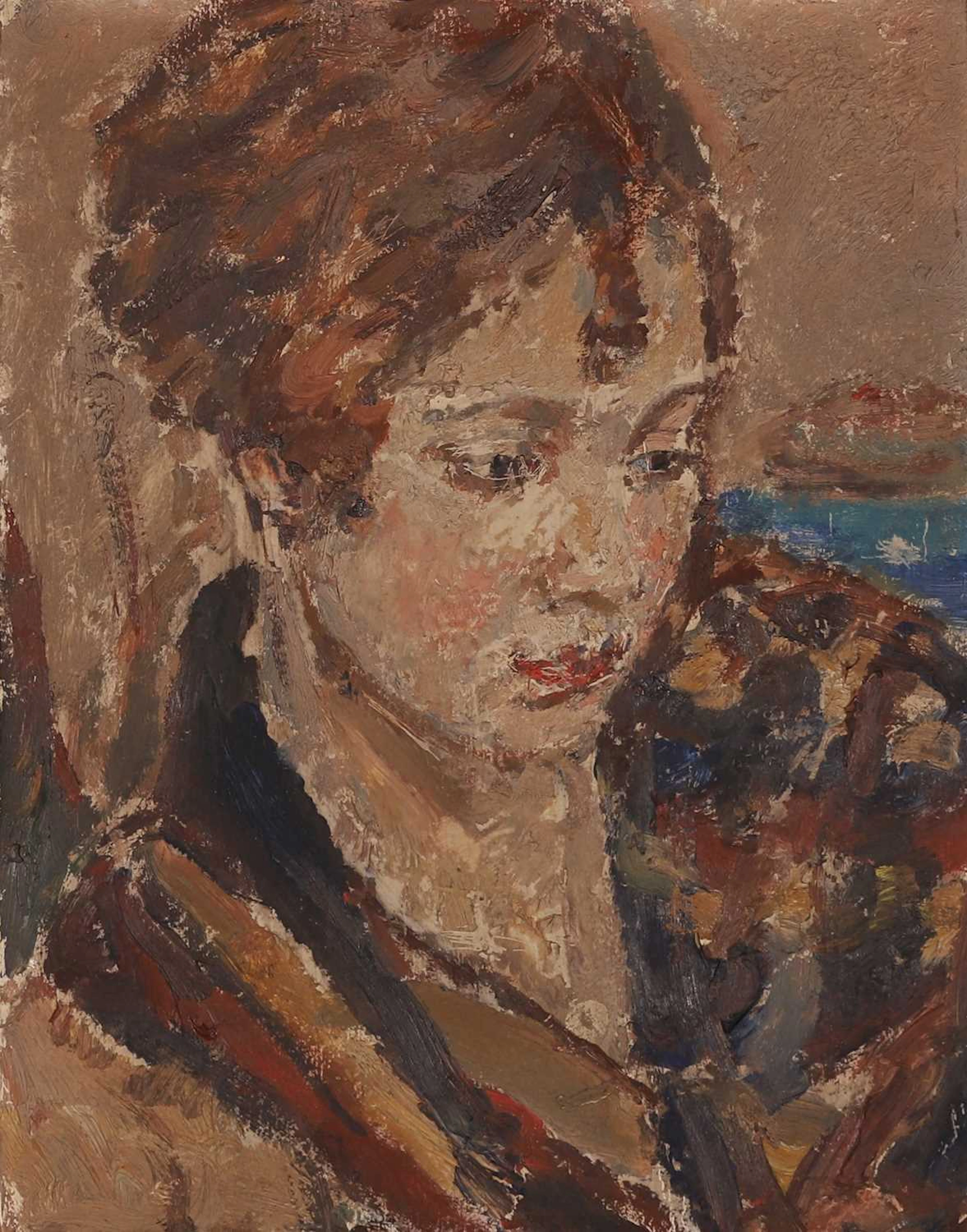 Ethel Walker ARA (British, 1861-1951) Portrait of Miss Betty Werner-Laurie