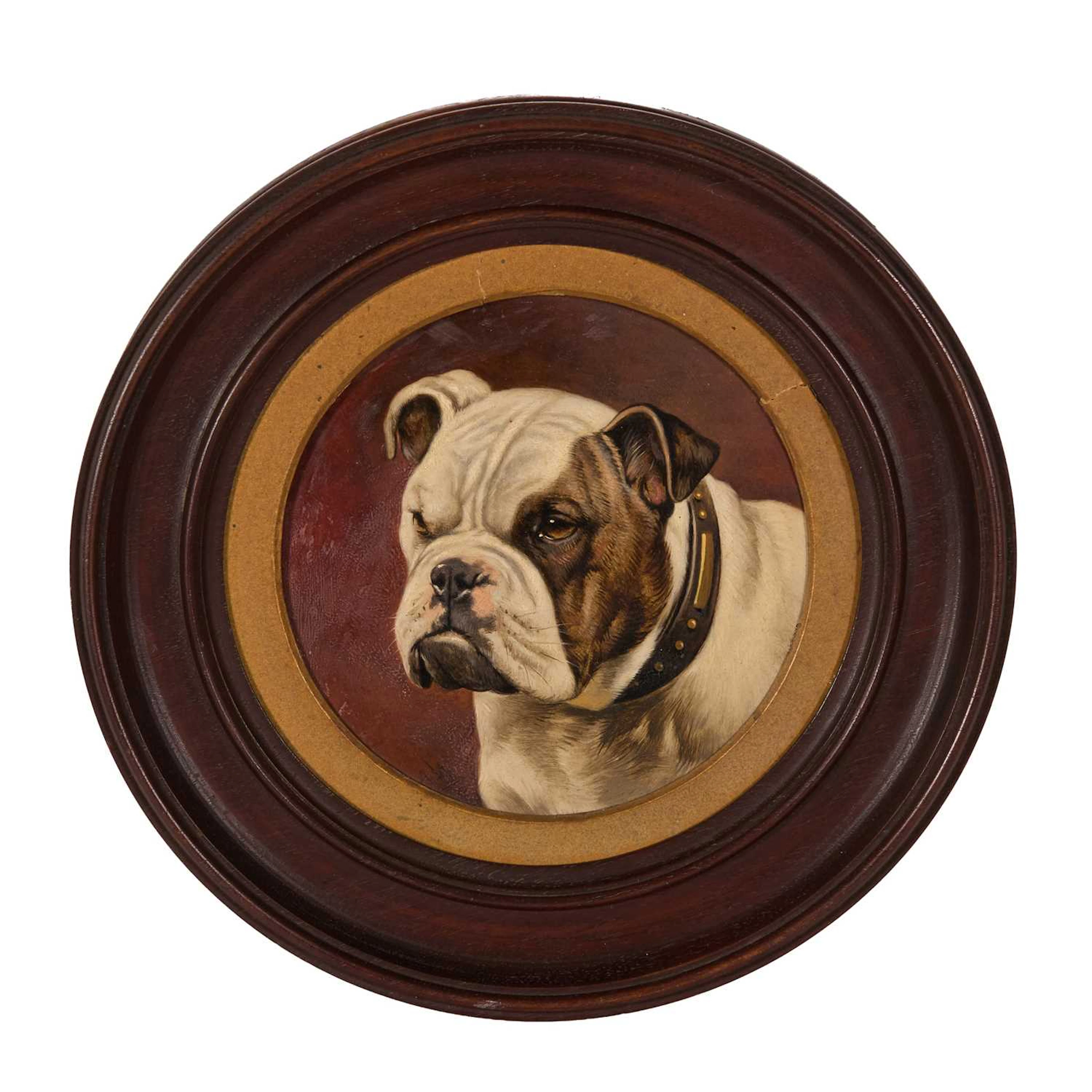 Alfred Wheeler (British, 1851-1932) Portrait head of a bulldog