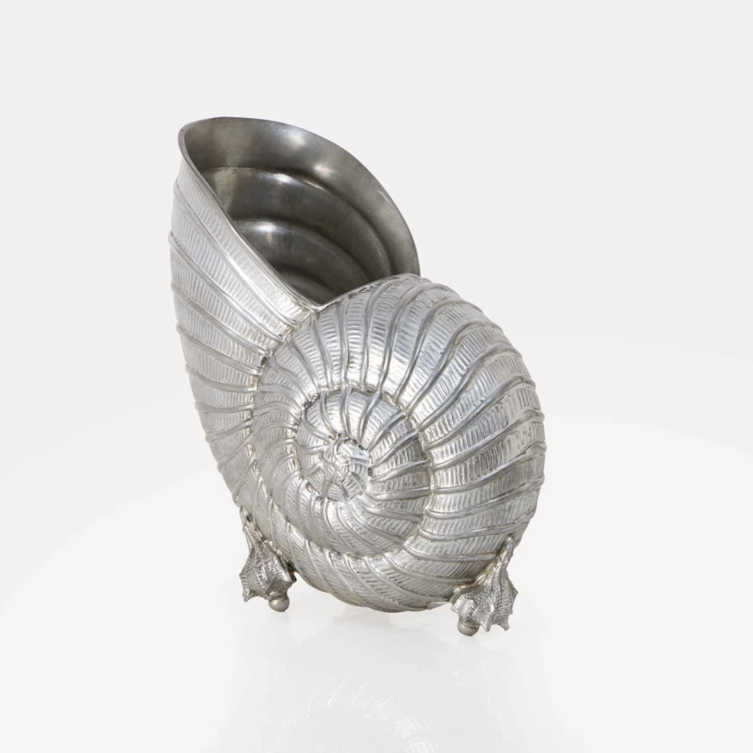 Giovanni Patrini (Italian, 1931-1993) for Atena a pewter 'Nautilus'