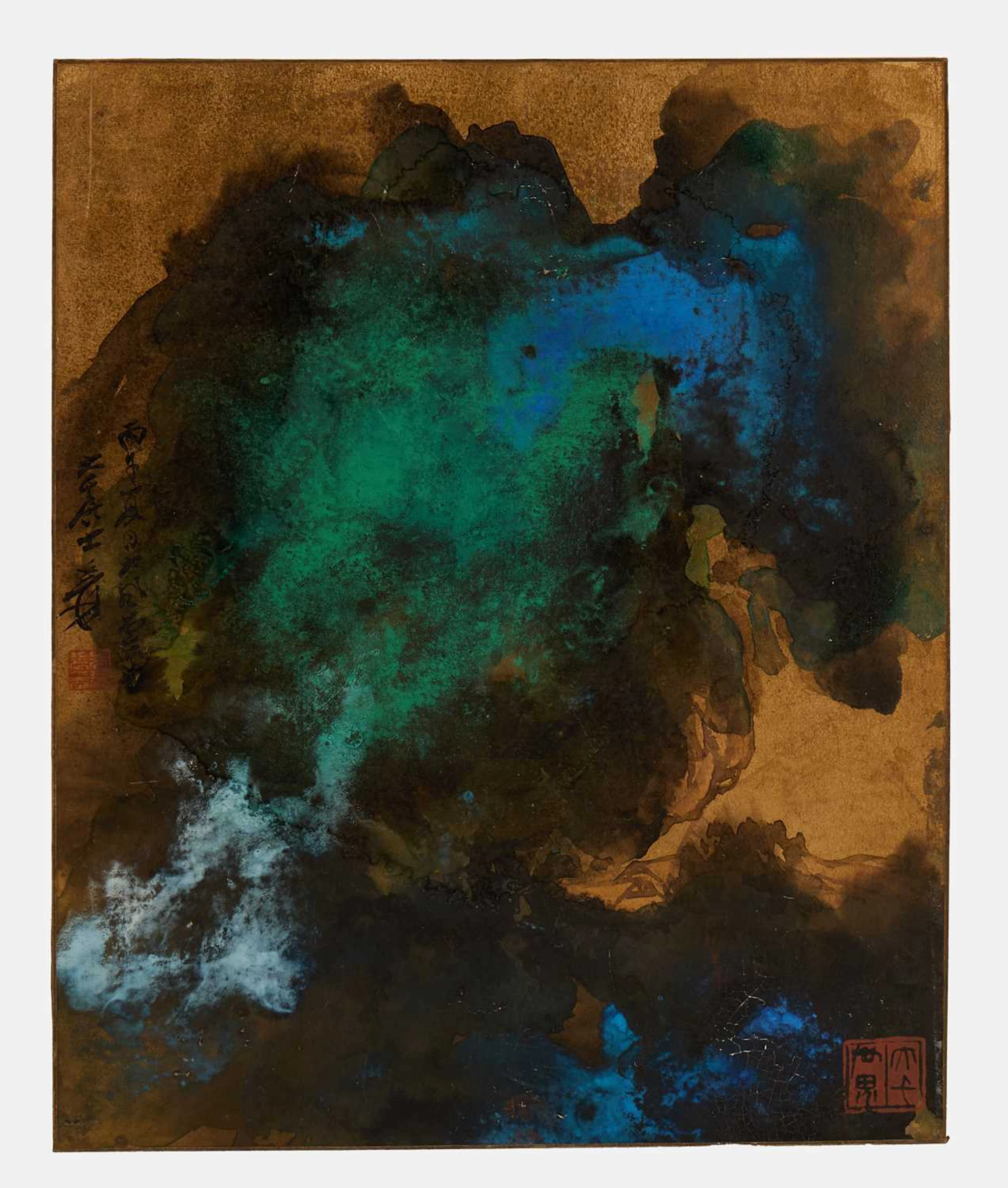 A Chinese gouache painting 20th century