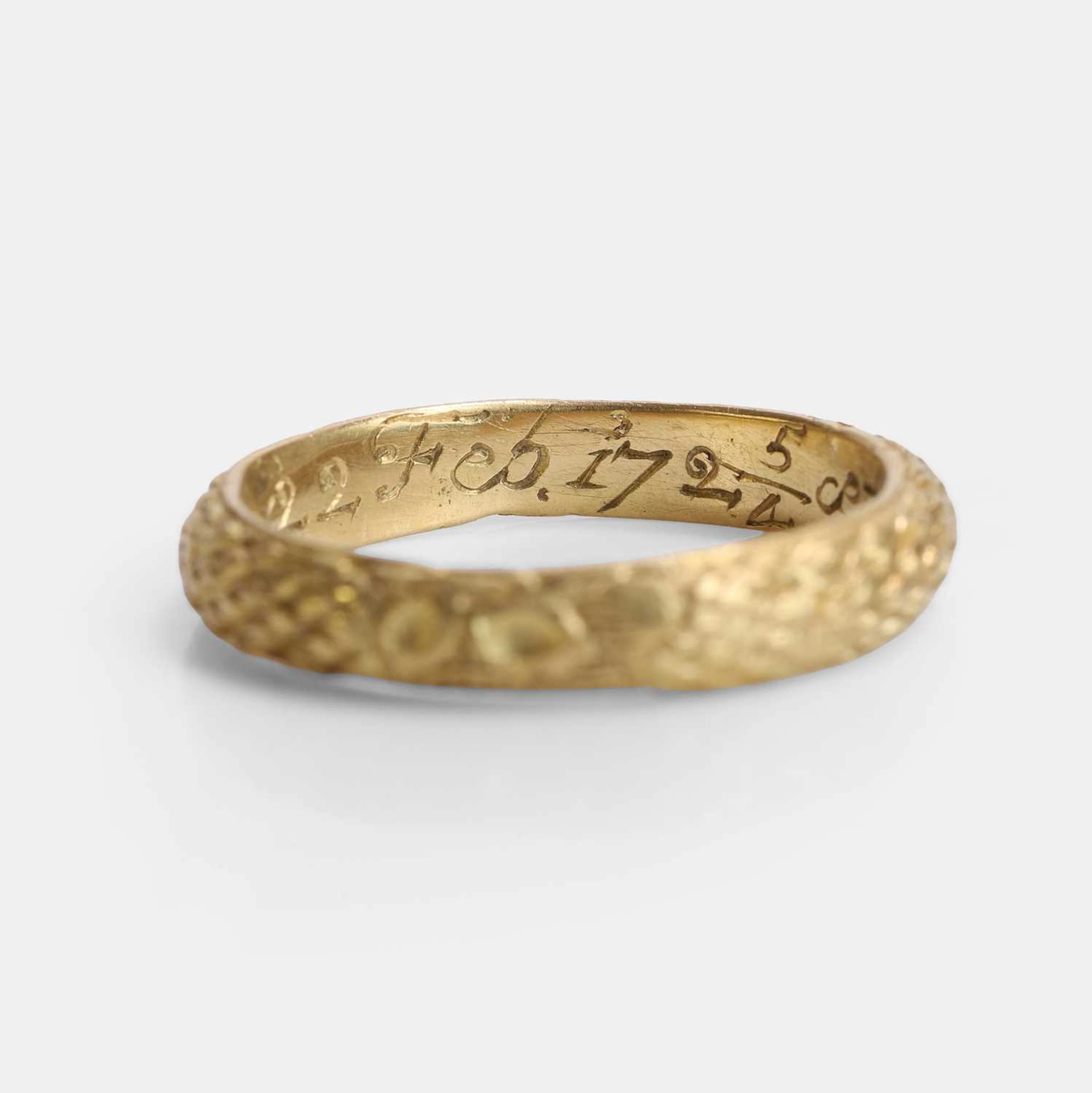 A memento mori gold skull ring 18th century