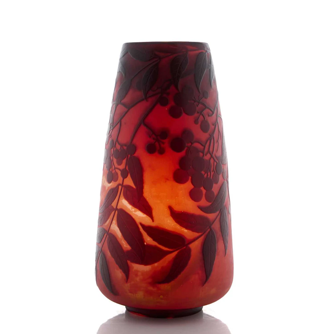 Émile Gallé (French, 1846-1904) a cameo glass vase, early 20th century, French