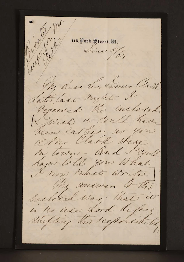 Florence NIGHTINGALE- Autograph Letter SIGNED (To Sir James Clark). 10 pages.