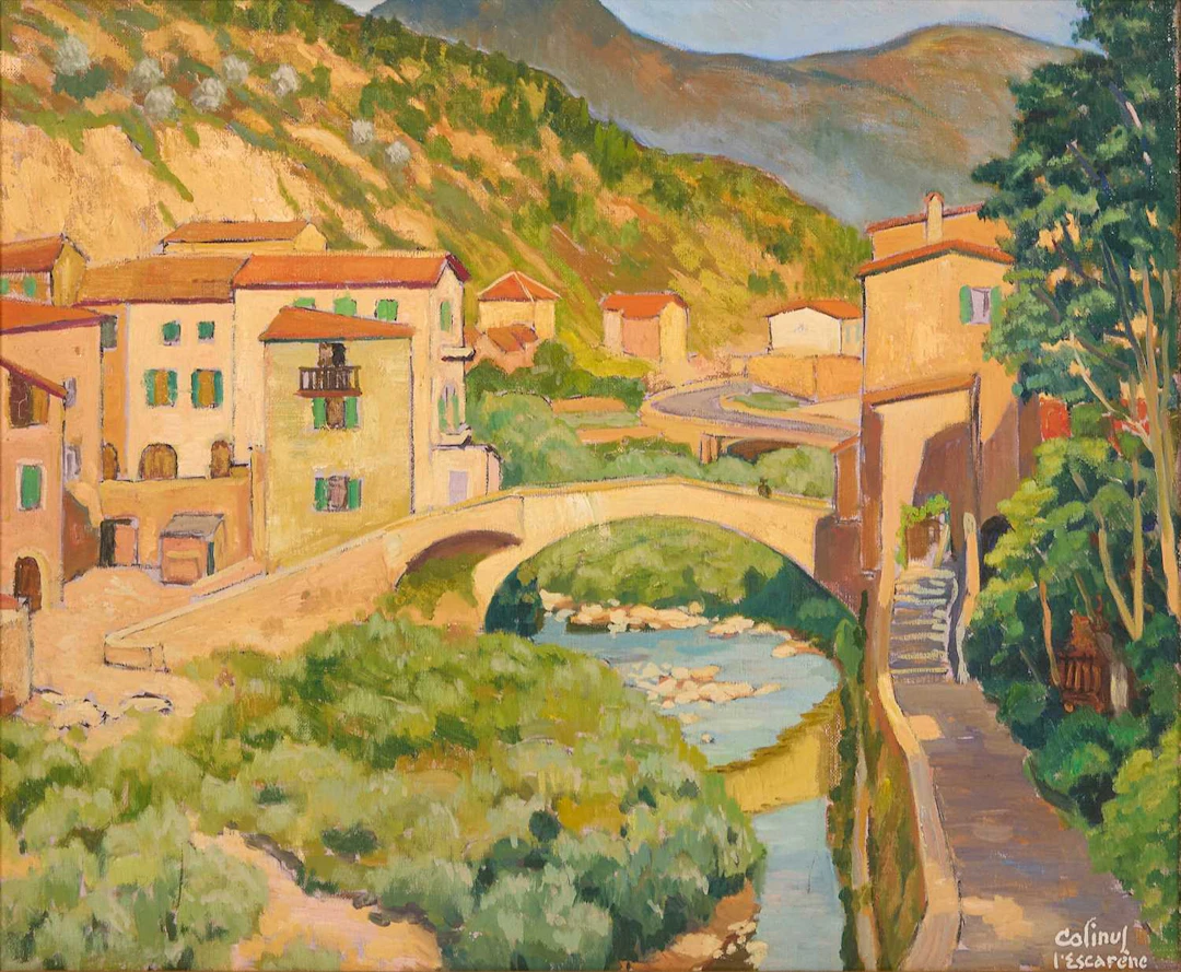 ▲ Émile Colinus (French, 1884-1966) 'L' Escarène'