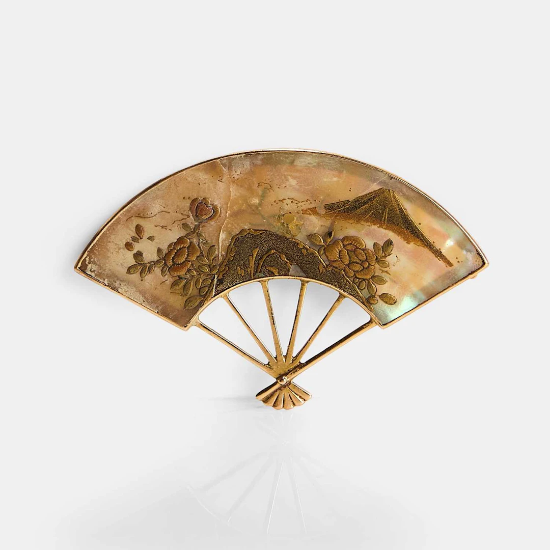 A Japanese mother-of-pearl plaque 19th century