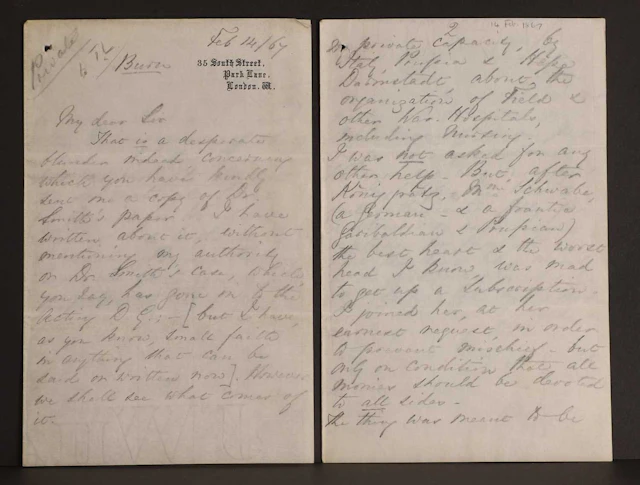 Florence NIGHTINGALE- Autograph Letter SIGNED (To Sir Thomas Longmore). 8 pages