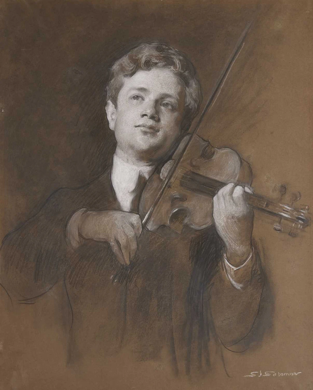 Solomon Joseph Solomon RA (British, 1860-1927) Portrait study of the