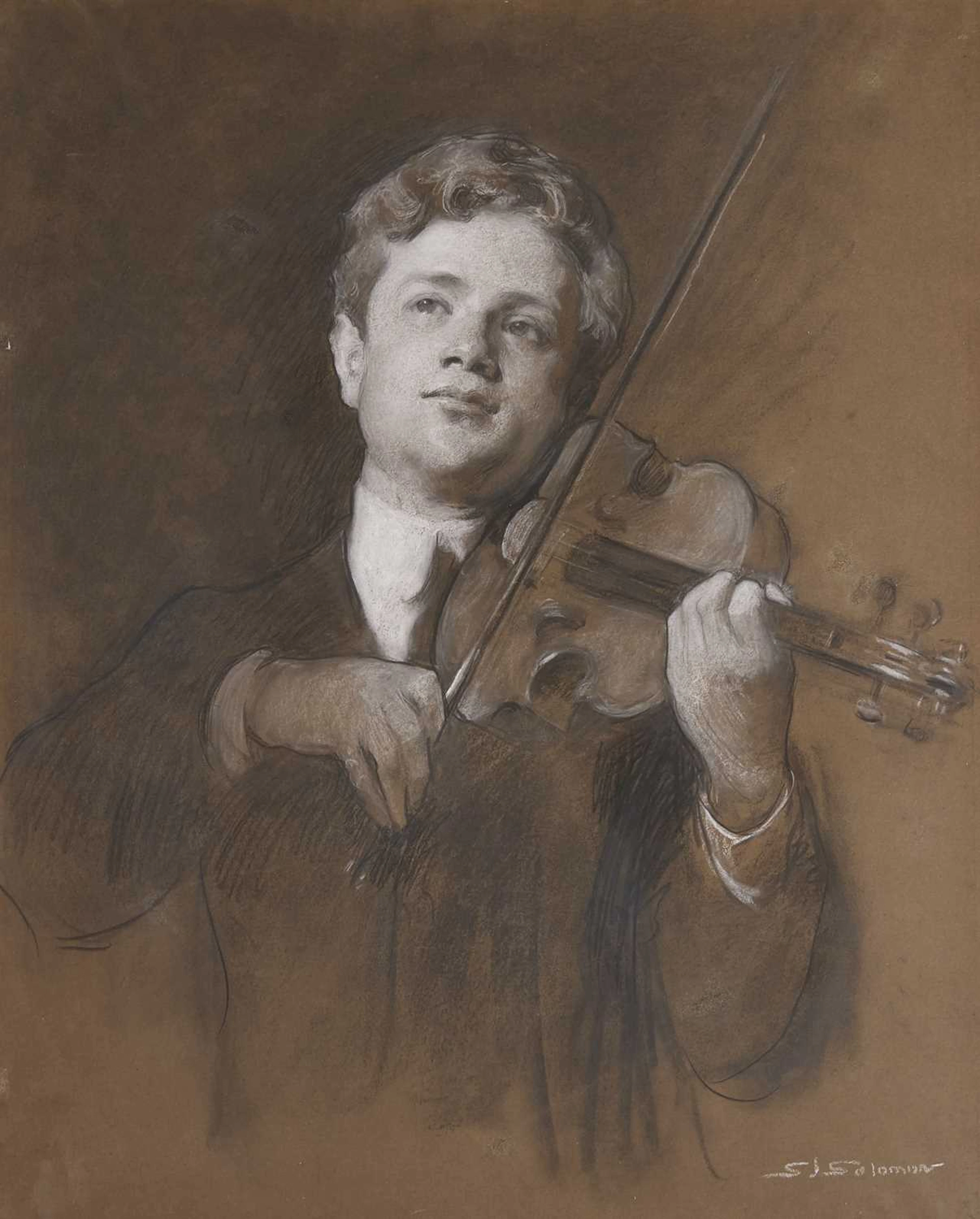 Solomon Joseph Solomon RA (British, 1860-1927) Portrait study of the