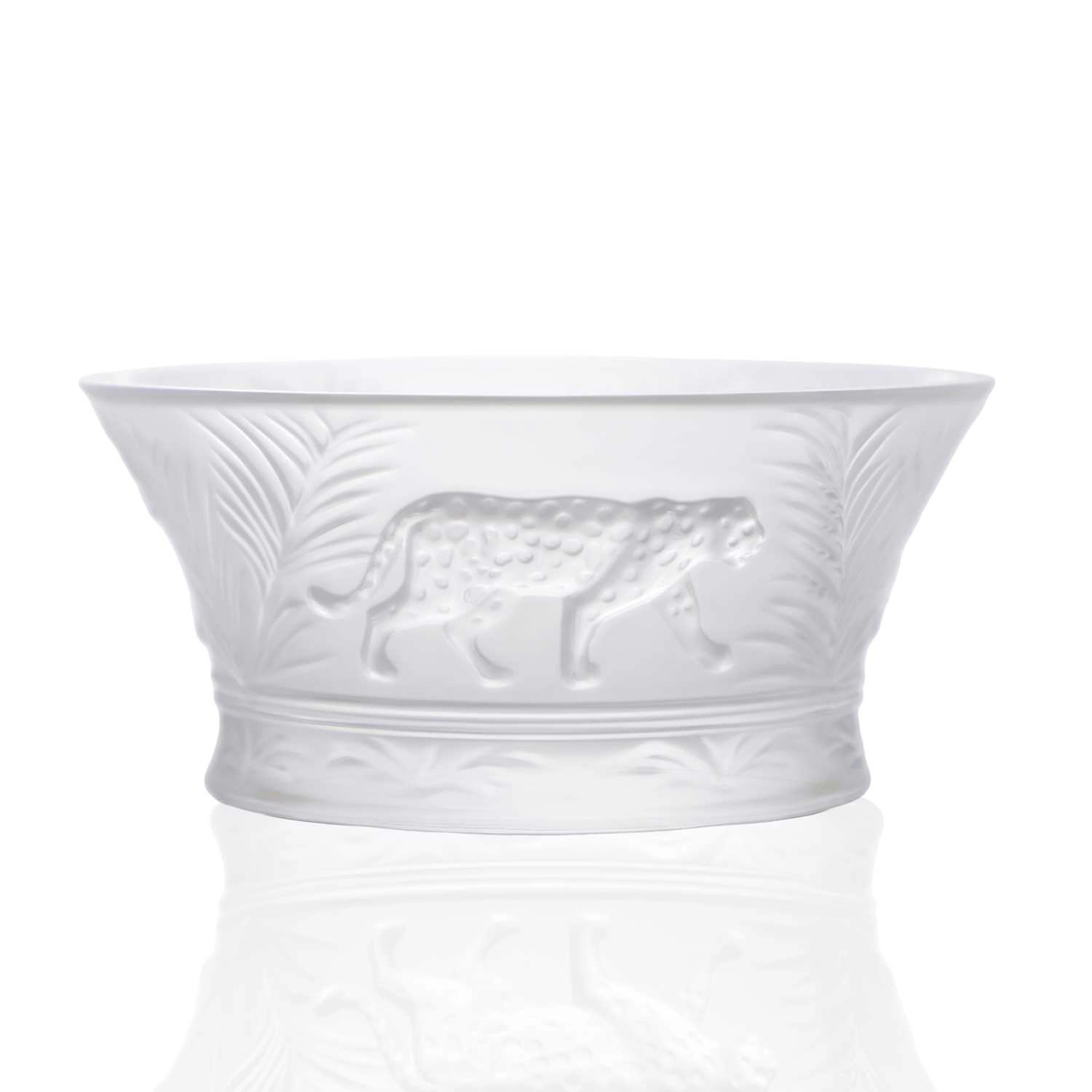 A Lalique 'Jungle' pattern bowl of recent manufacture, French