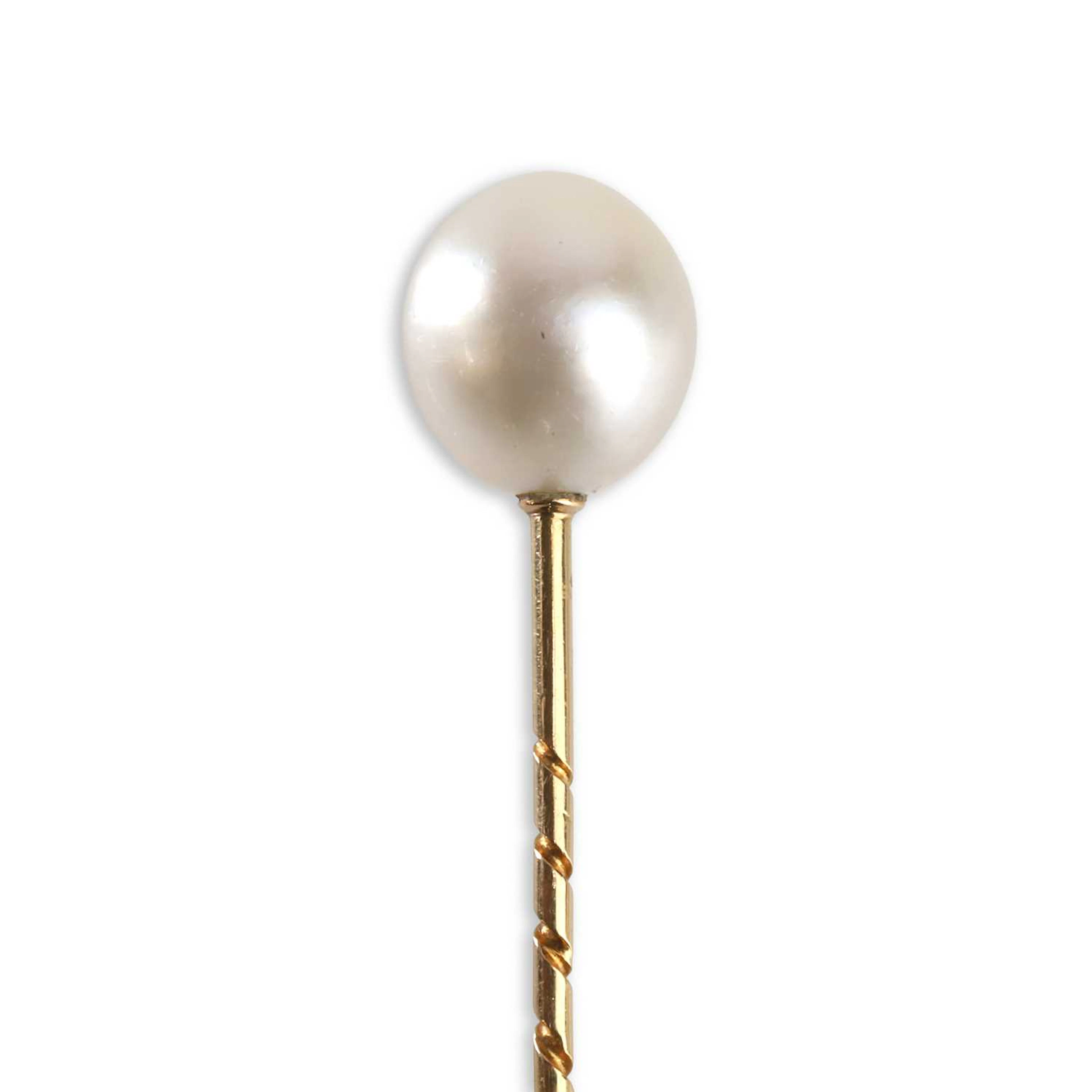 Cartier a natural pearl stick pin