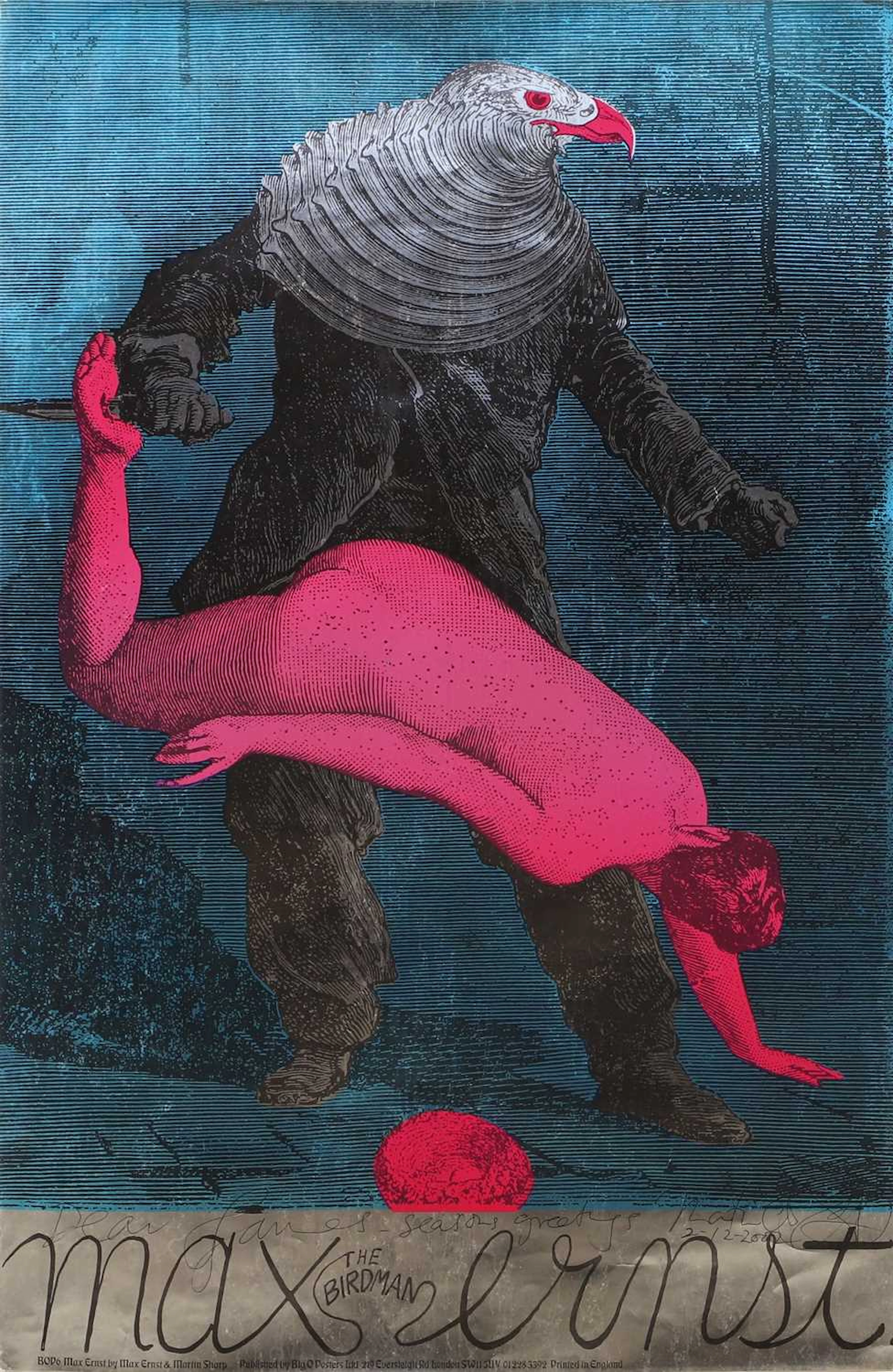 ▲ Martin Sharp (Australian, 1942-2013) 'Max Ernst: The Birdman', 1967