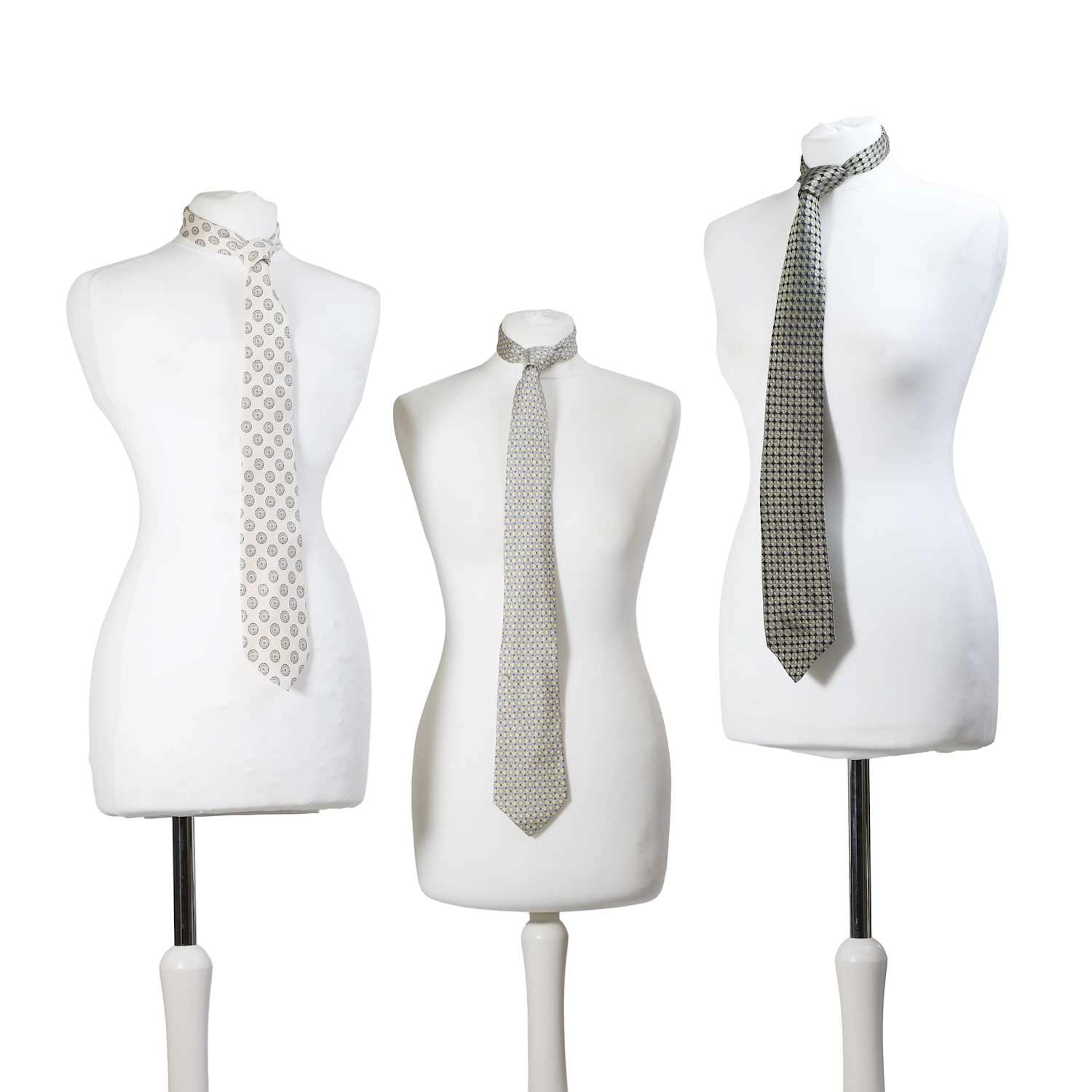 Hermès a group of three ties