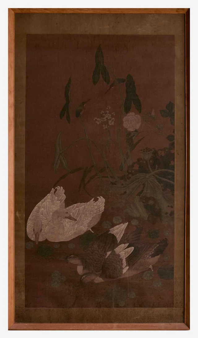 A Chinese gouache painting in the Song dynasty style