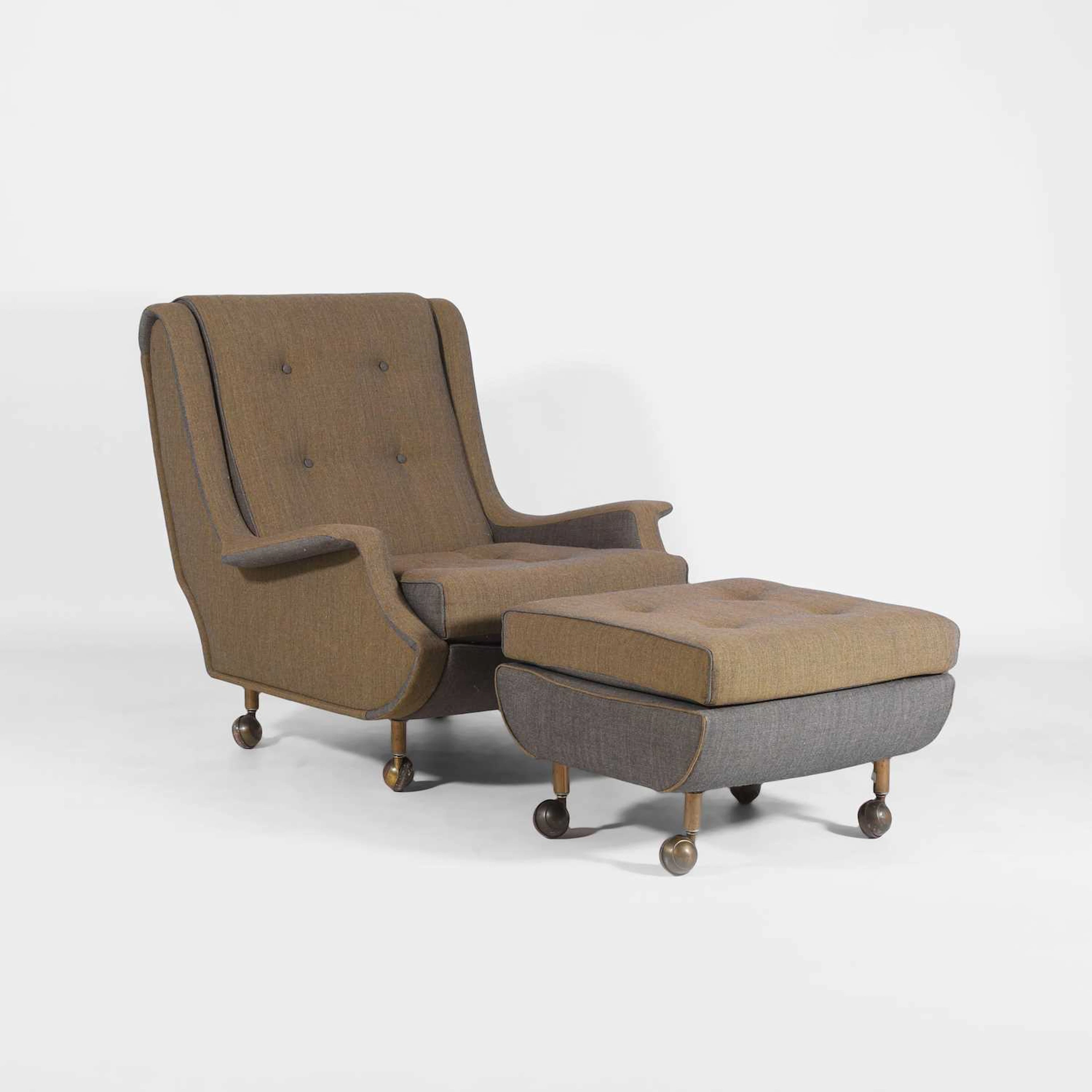 Marco Zanuso (Italian, 1916-2001) for Artflex A 'Regent' chair and ottoman