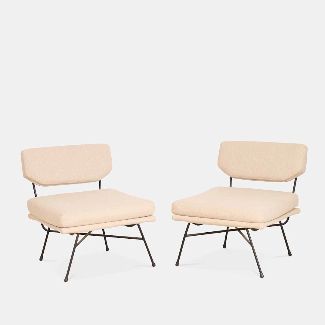 BBPR for Arflex a pair of 'Elettra' lounge chairs