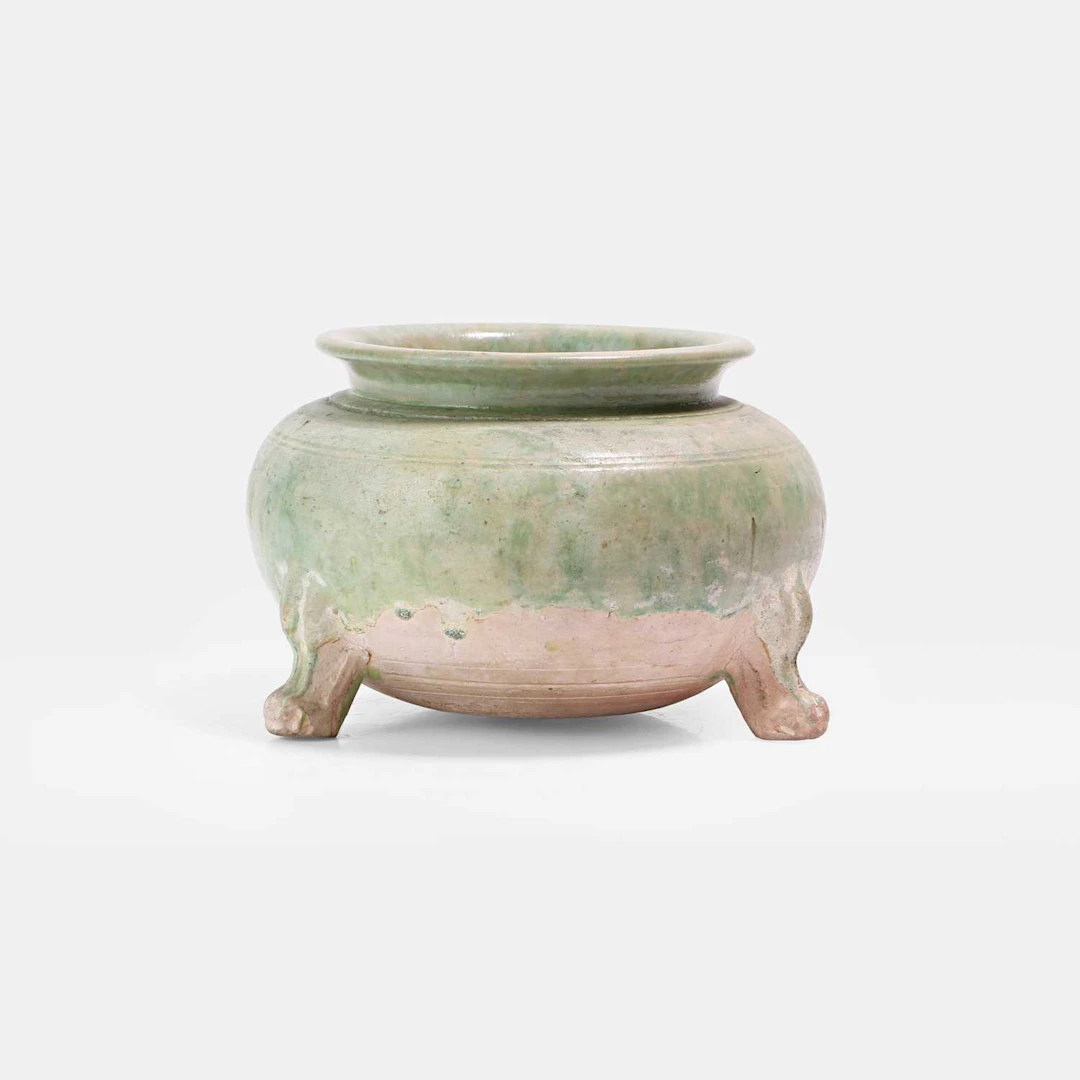 A Chinese earthenware incense burner Tang dynasty (618-907)