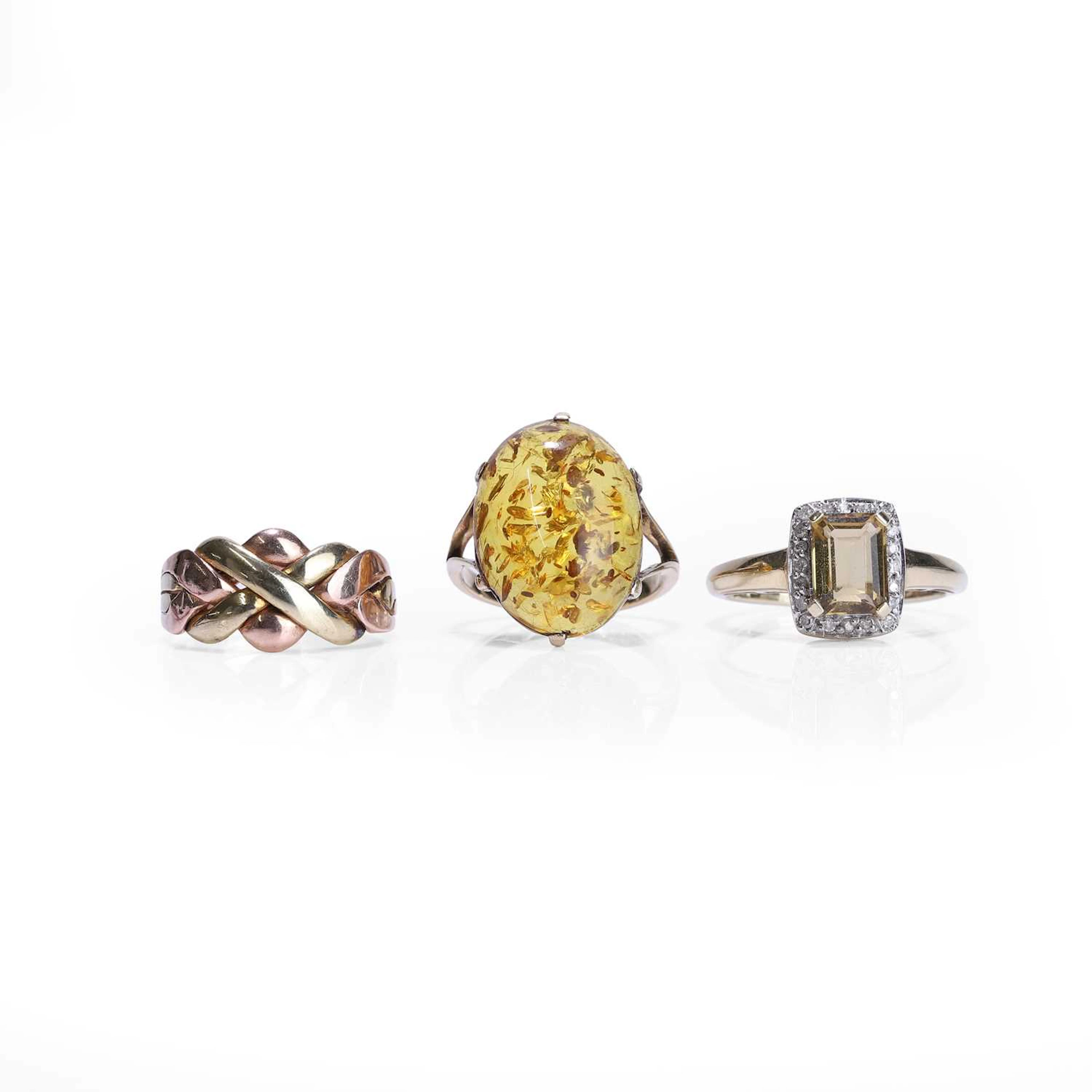 A group of three rings