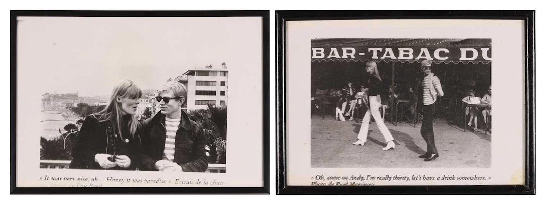 Andy Warhol and Nico in Paris circa 1966