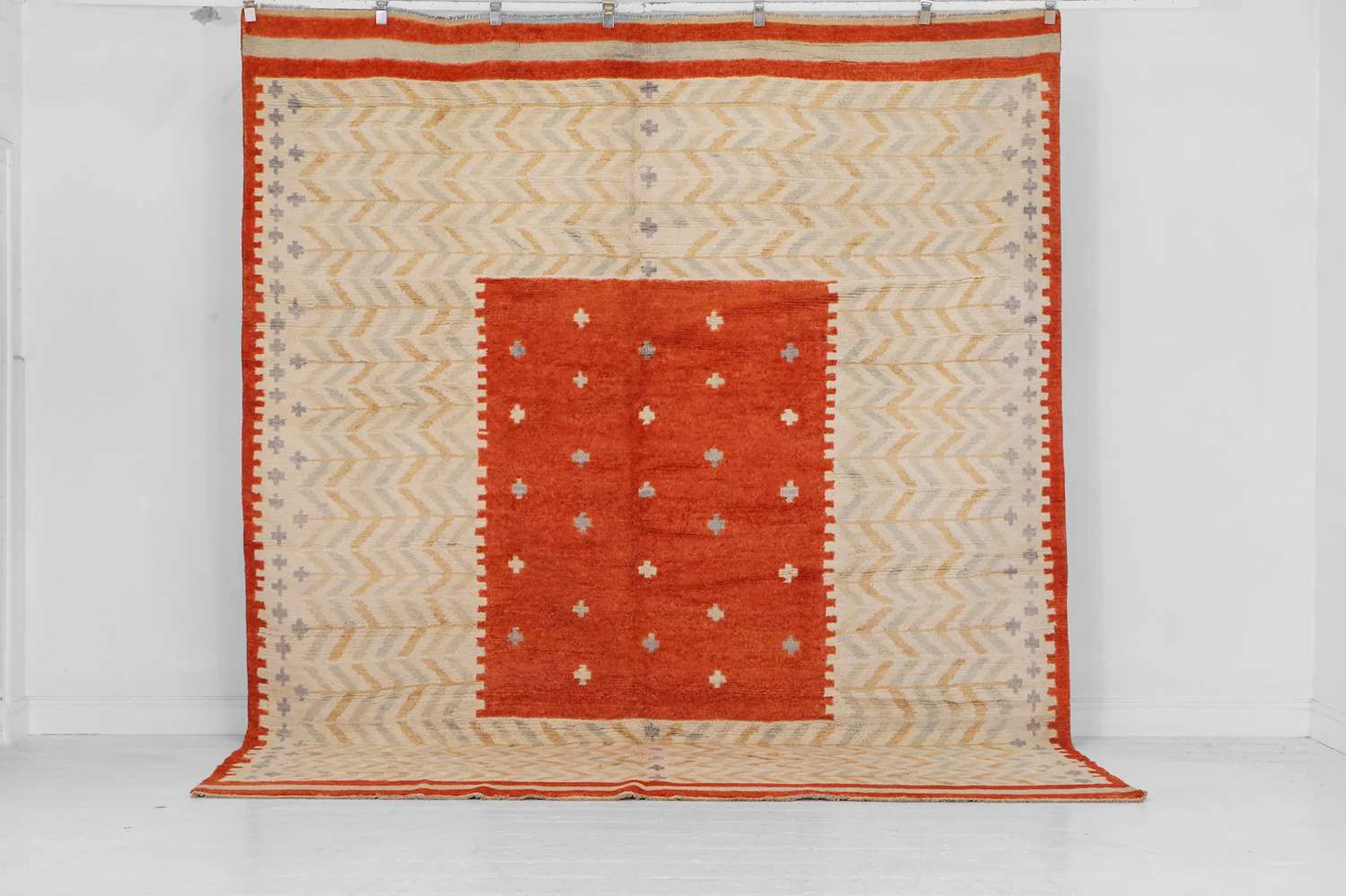 A wool carpet of Scandinavian design