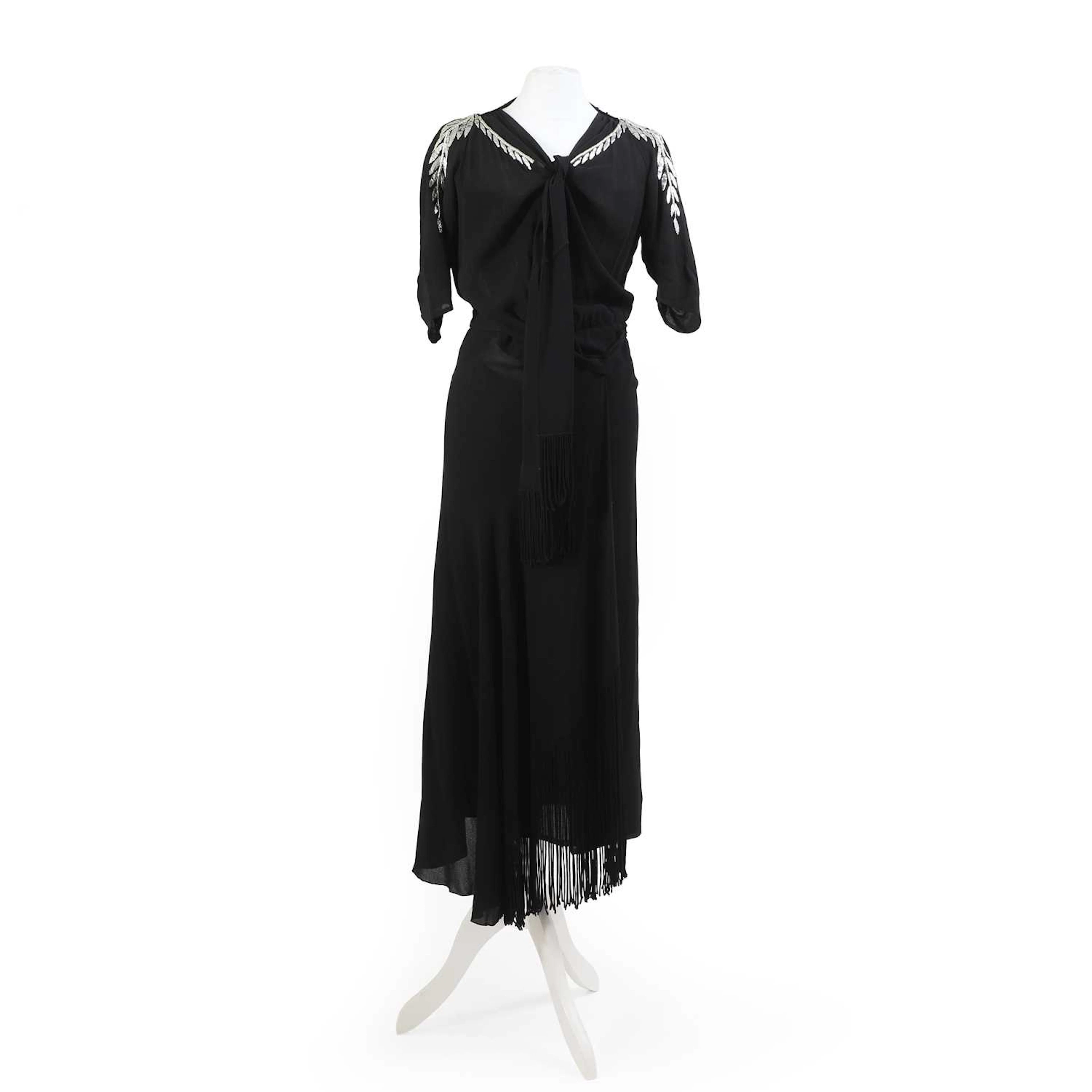 Nina Ricci a black evening dress