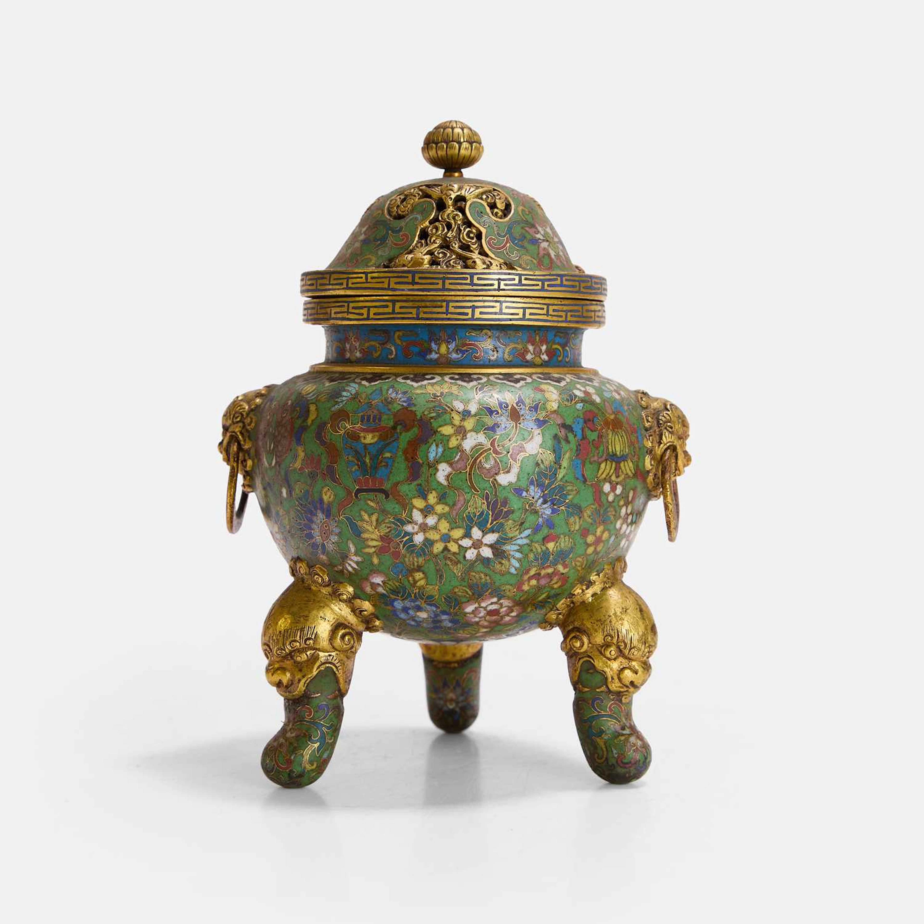 A Chinese cloisonné incense burner Republic period (1912-1949)