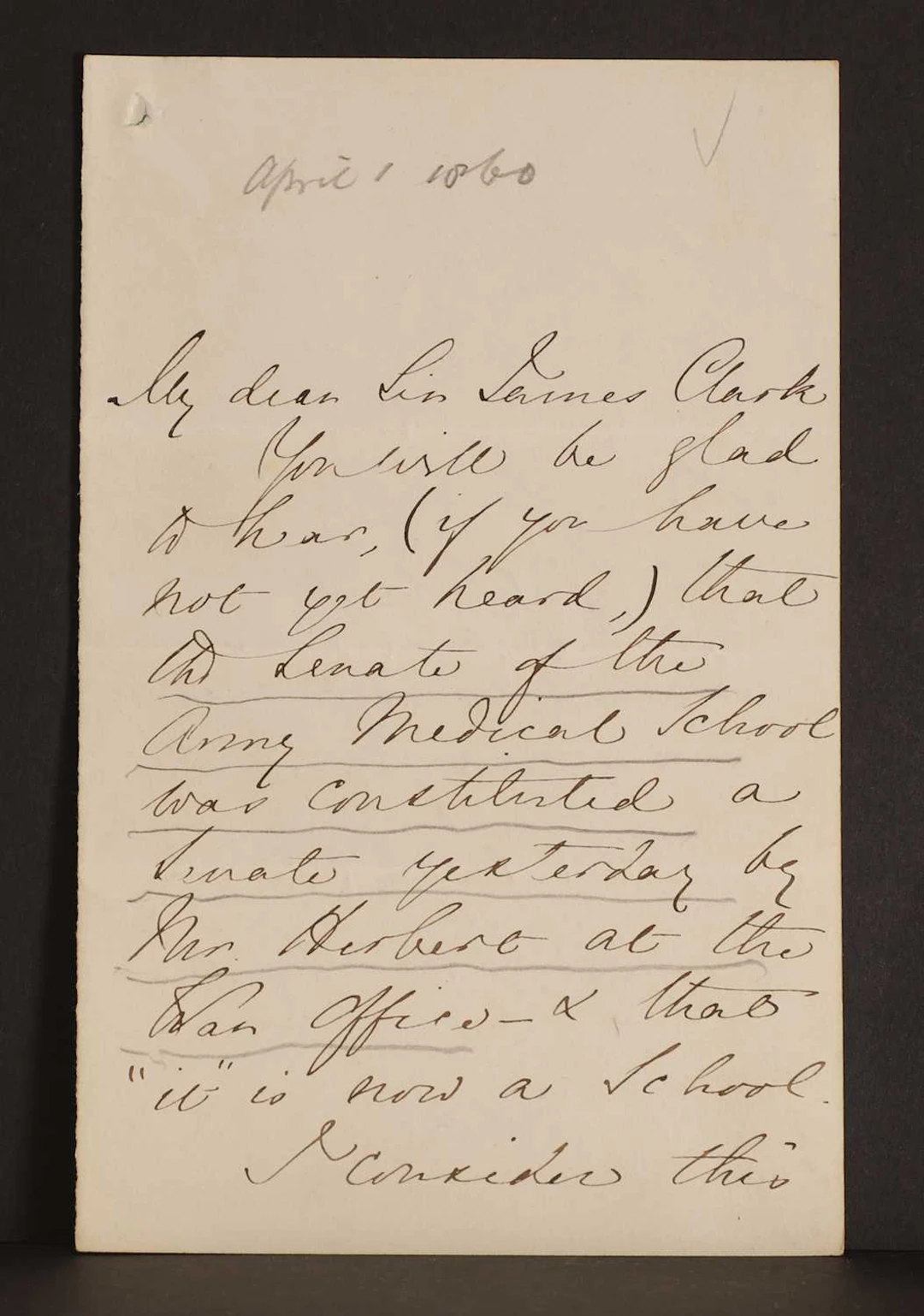 Florence NIGHTINGALE- Autograph Letter SIGNED (To Sir James Clark).