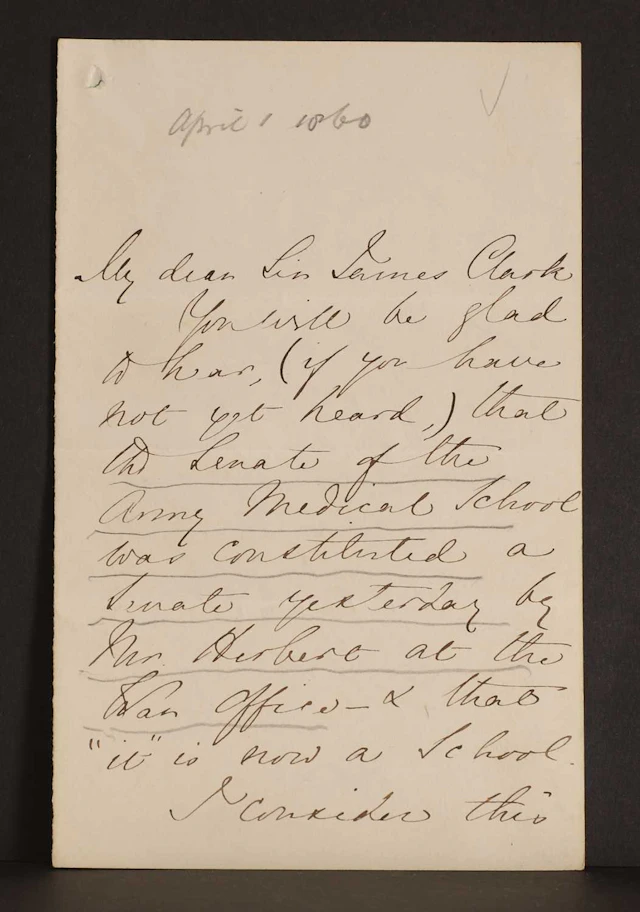 Florence NIGHTINGALE- Autograph Letter SIGNED (To Sir James Clark).