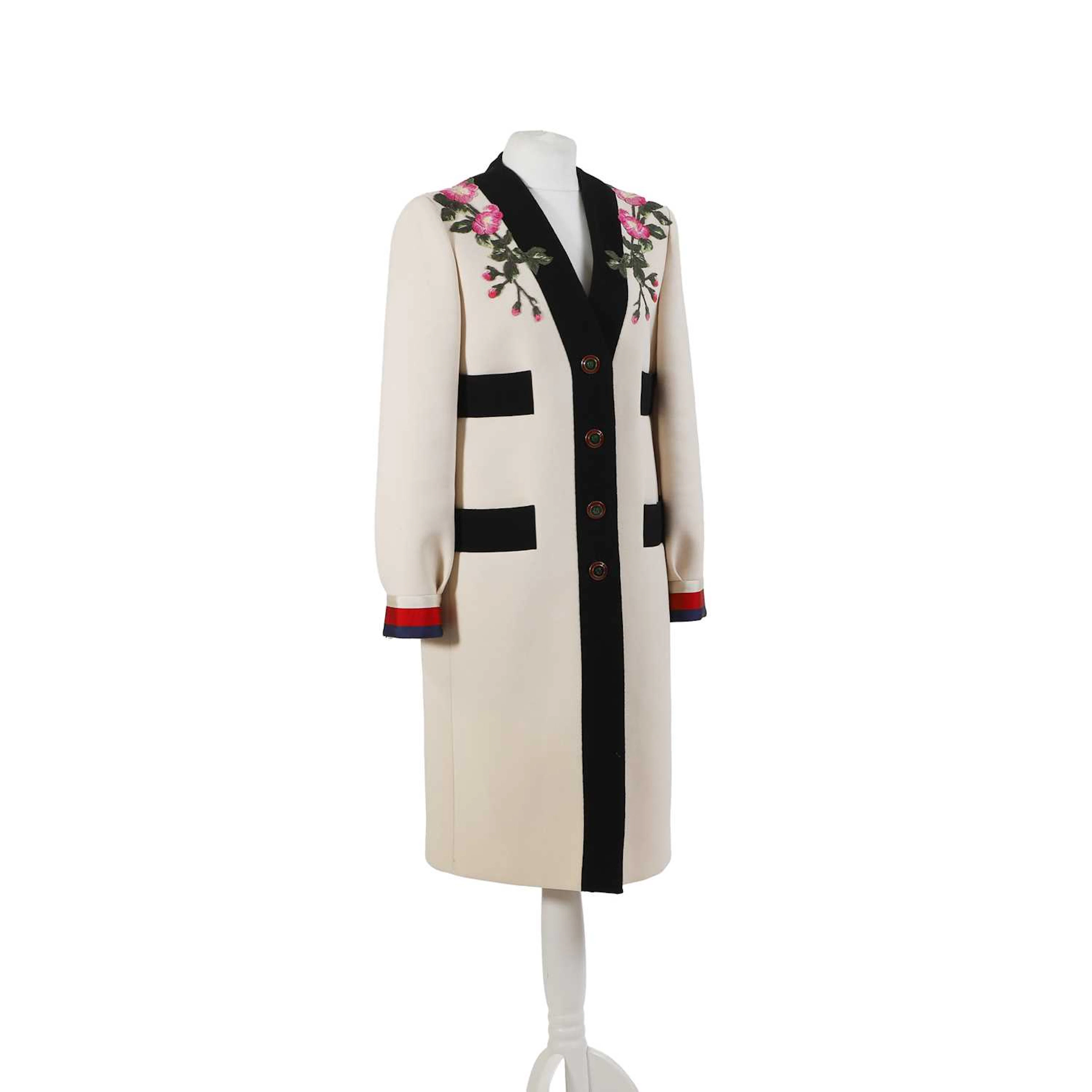 Gucci a cream wool coat