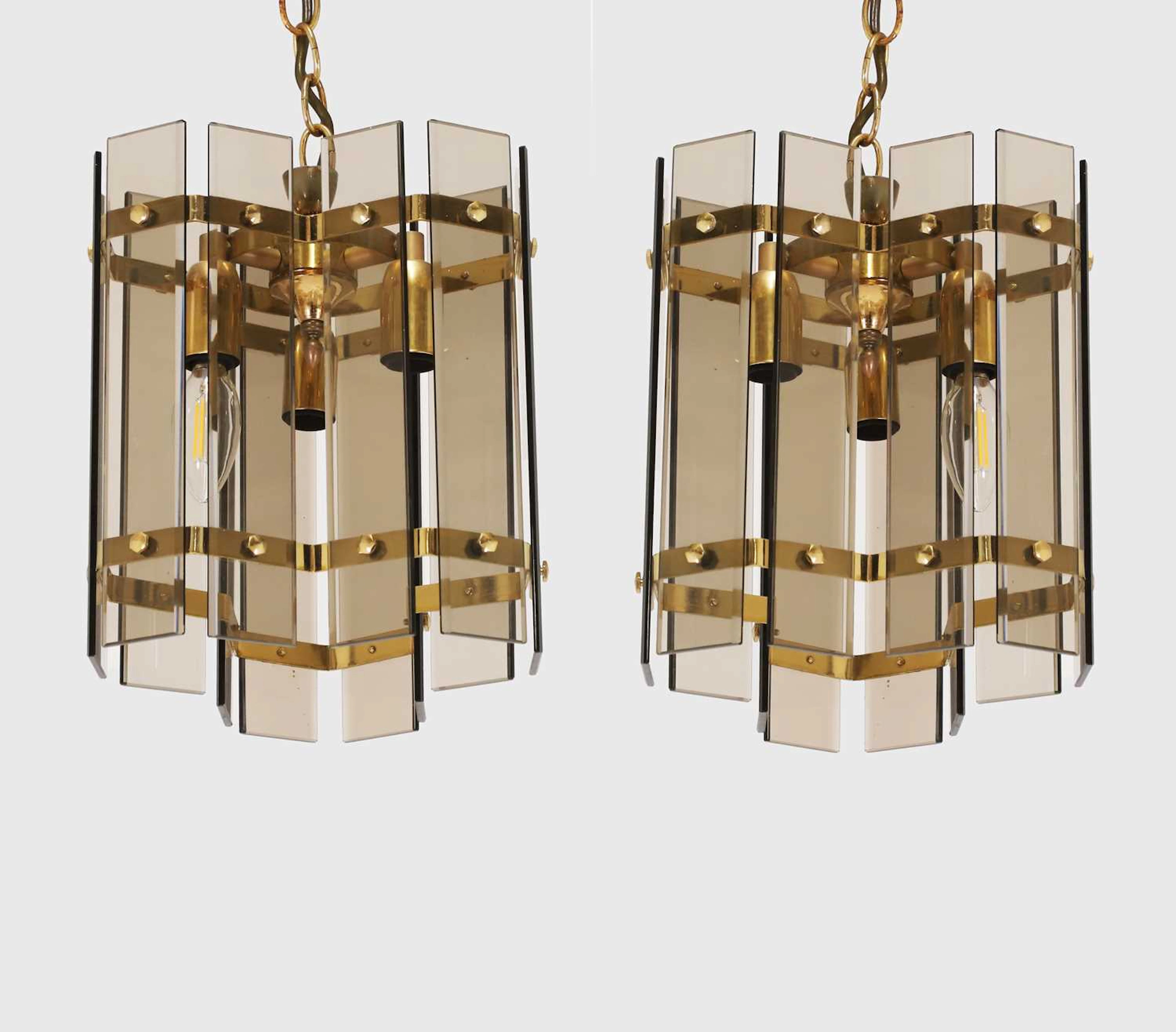 Murano A pair of chandeliers