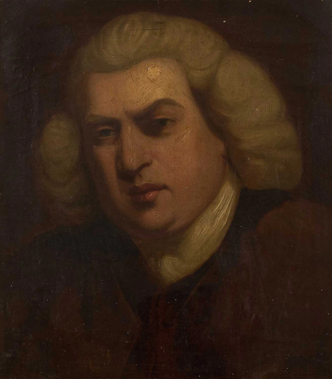 After Sir Joshua Reynolds Portrait of Dr Samuel Johnson, head and