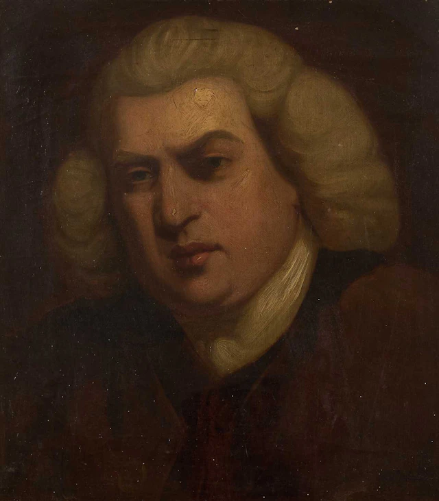 After Sir Joshua Reynolds Portrait of Dr Samuel Johnson, head and