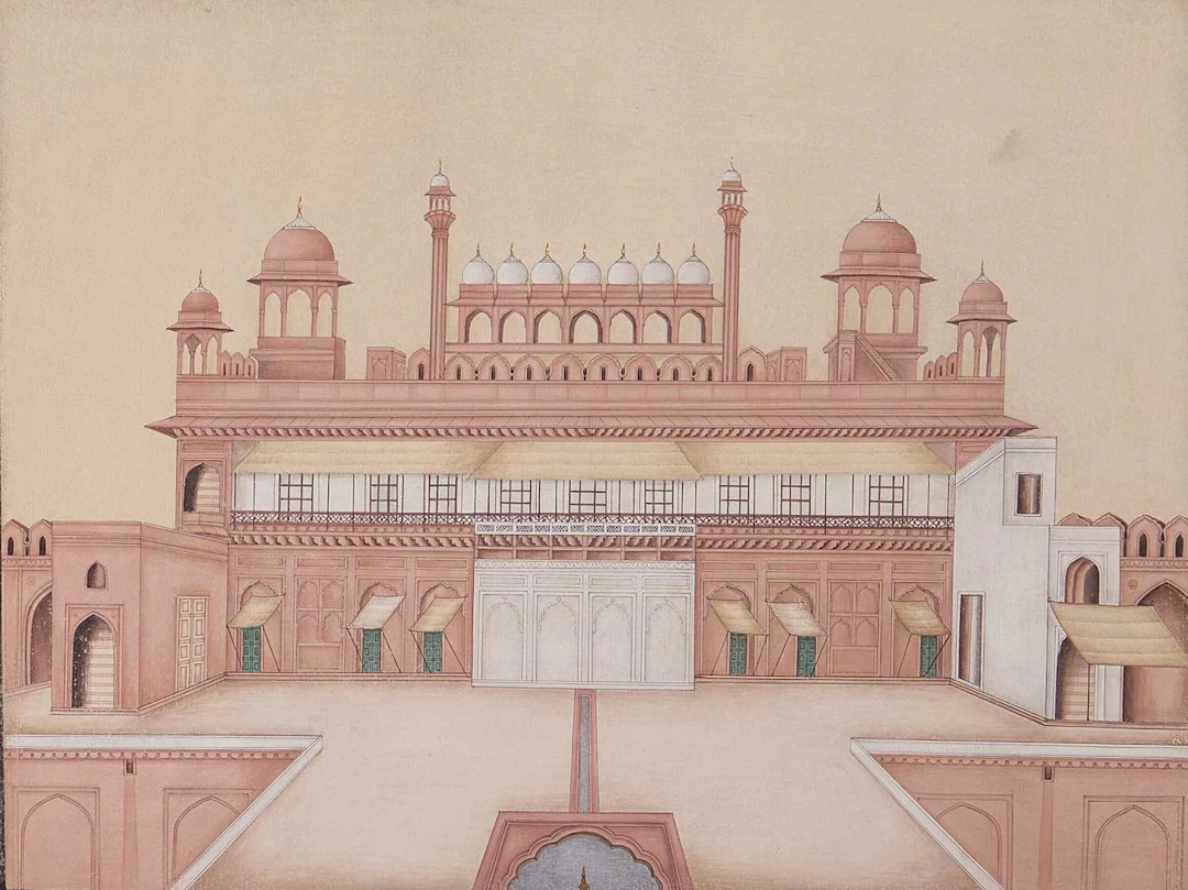 An Indian Company School-style album of architectural studies first