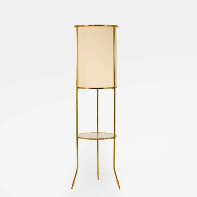Manner of T H Robsjohn-Gibbings a floor lamp