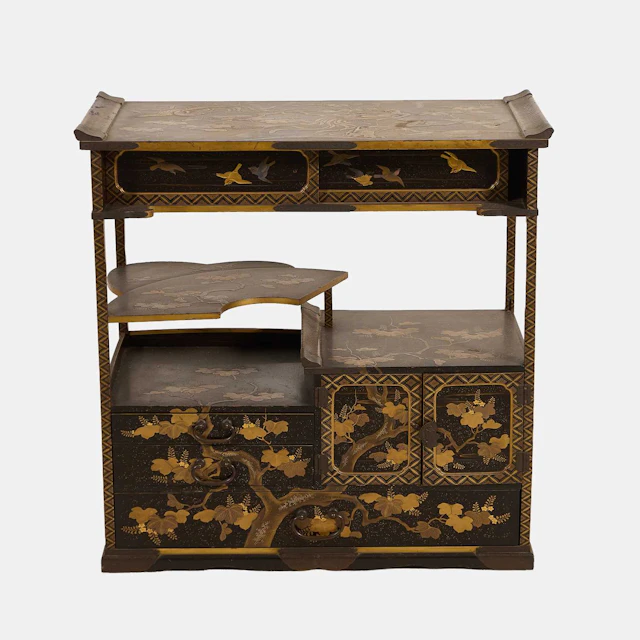 A Japanese lacquered cabinet Meiji period (1868-1911)