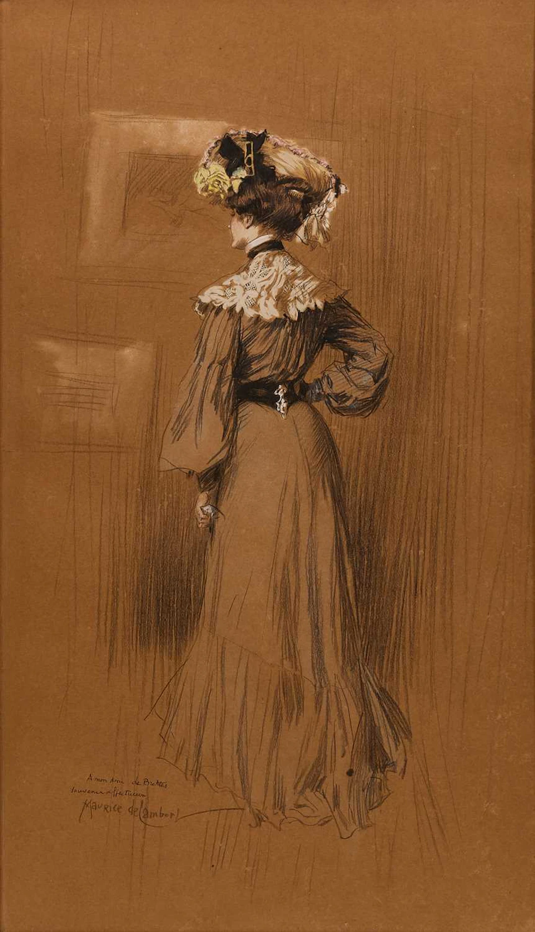 Maurice Walter de Lambert (French, 1873-1952) The drawing enthusiast
