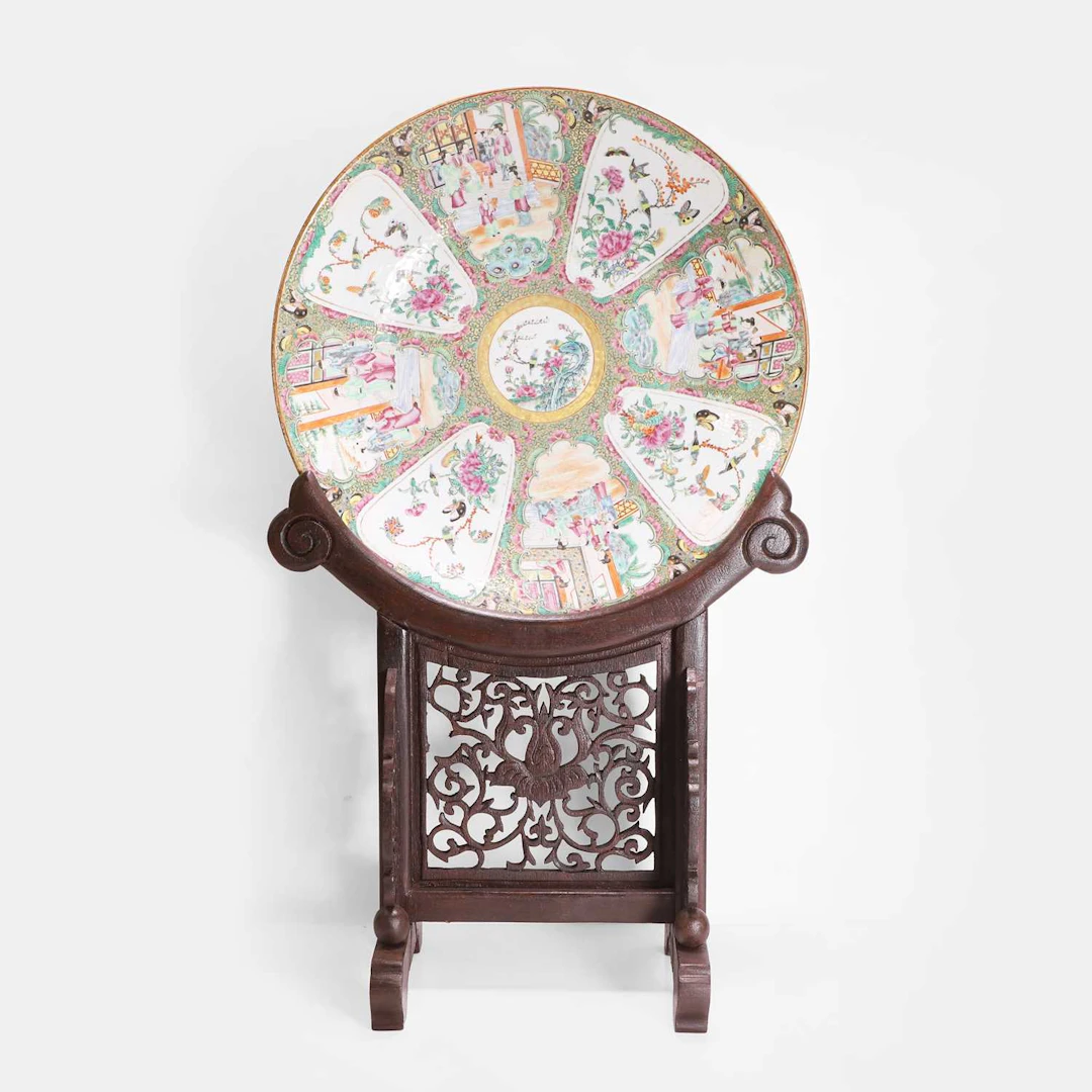 A Chinese Canton famille rose charger 19th century