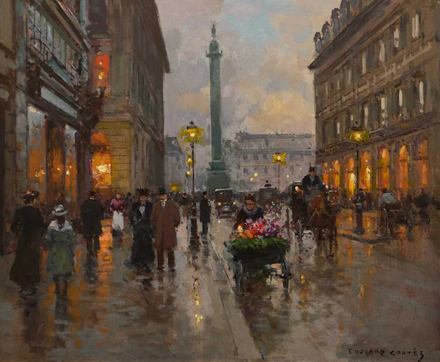 ▲ Édouard Léon Cortès (French, 1882-1969) Place Vendôme, Paris