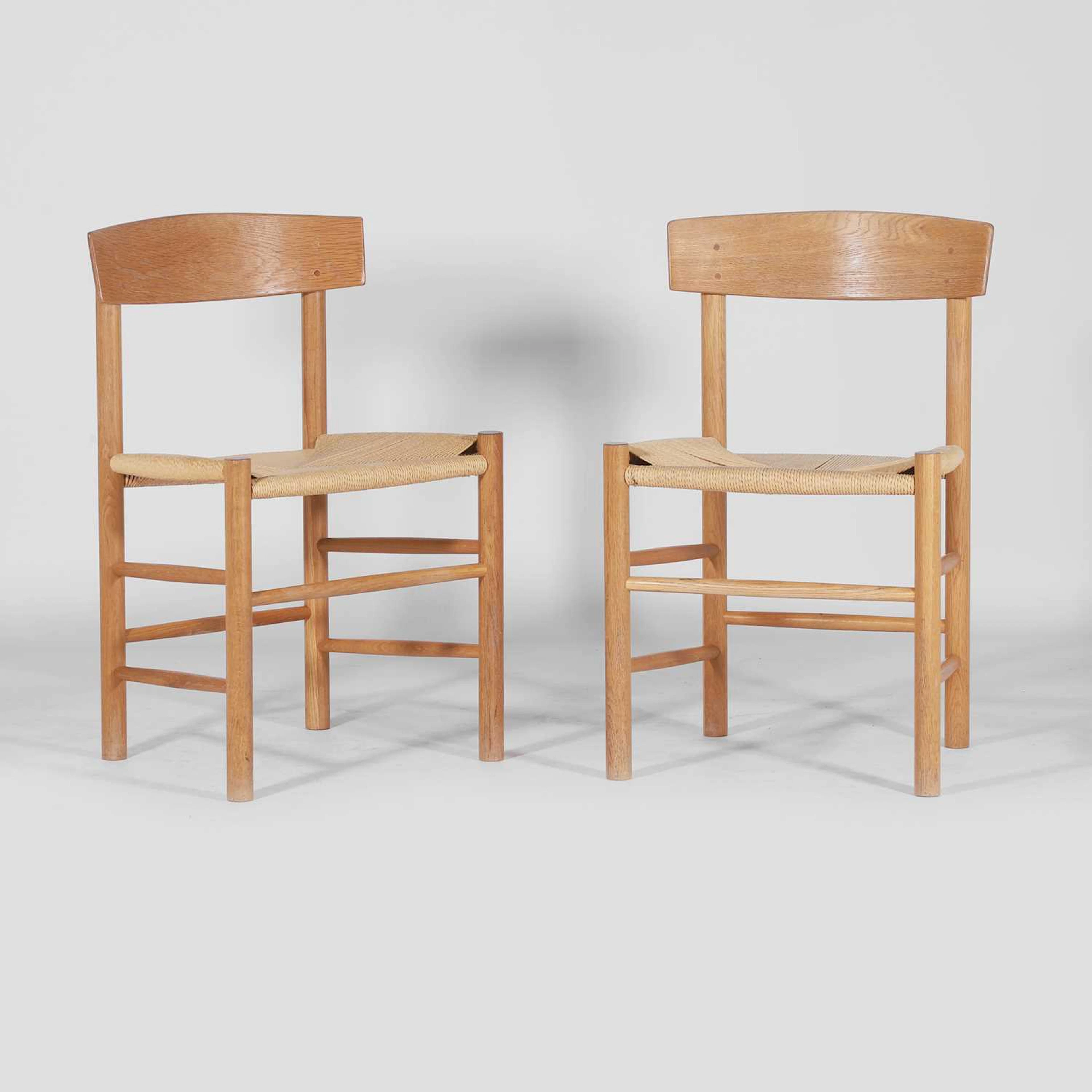 Børge Mogensen (Danish, 1914-1972) for Fredericia A pair of 'J39' dining chairs