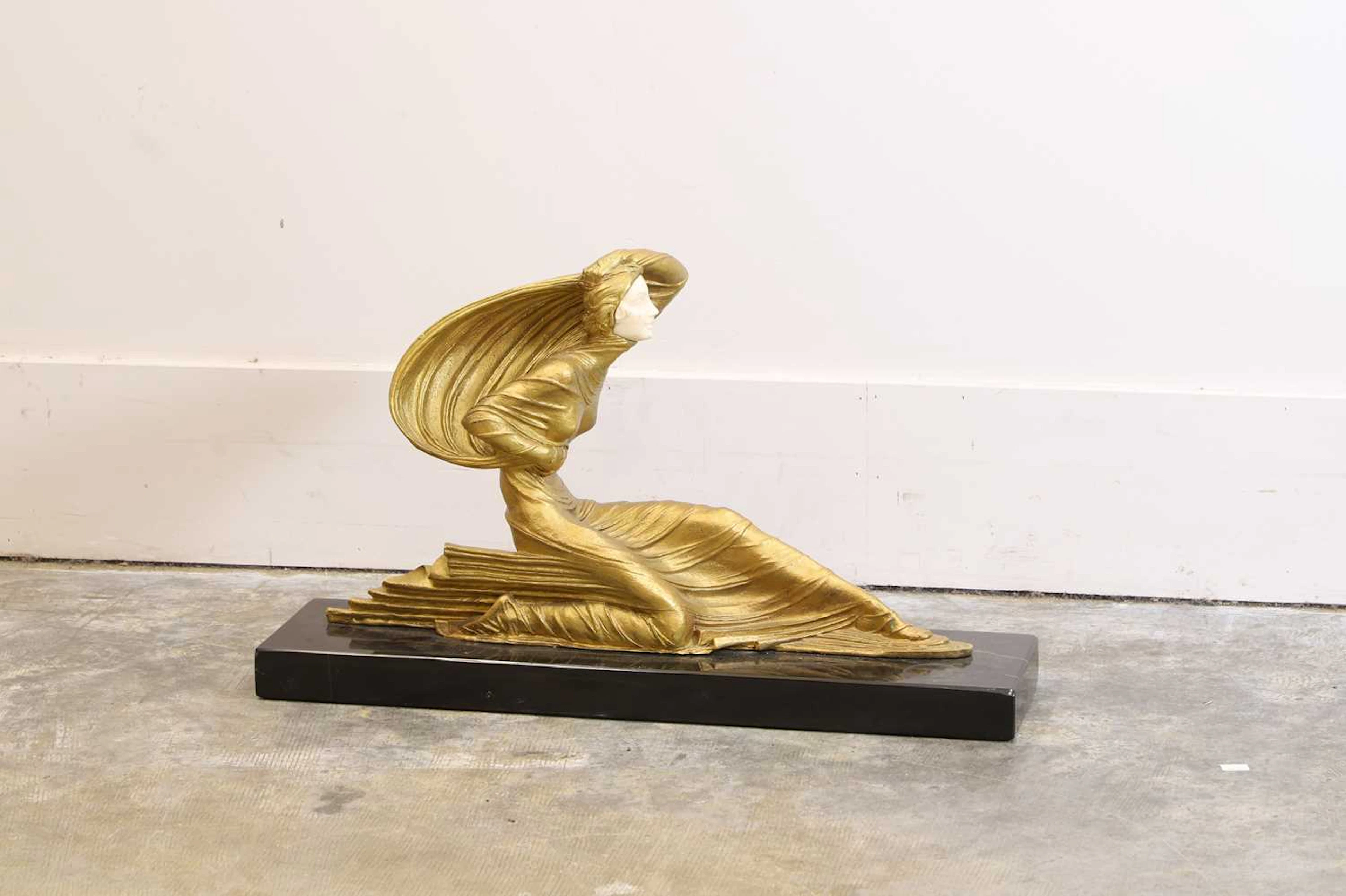 After Demetre Chiparus (Romanian/French, 1886-1947) An Art Deco Bronze