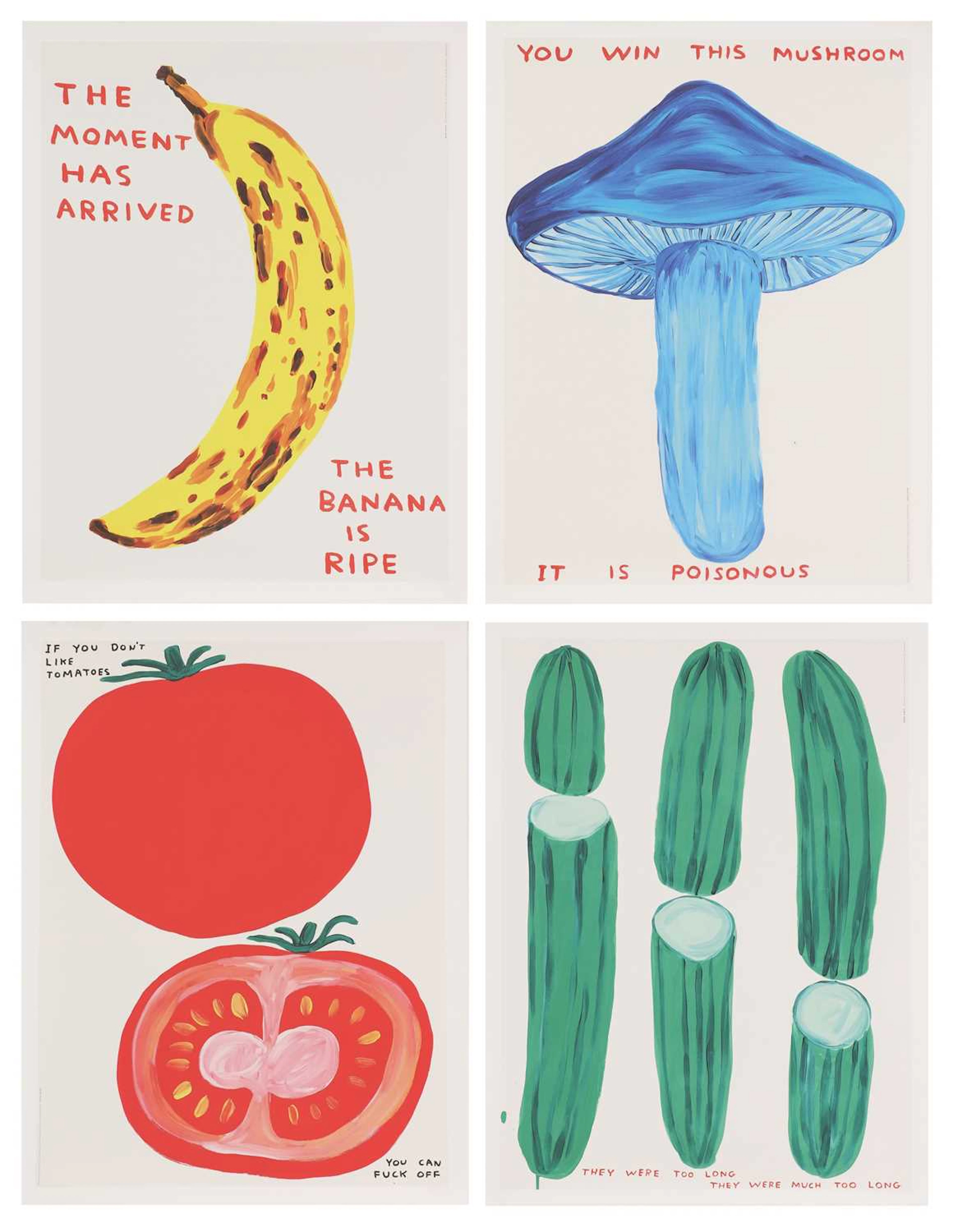 David Shrigley (b.1968) Vegetable Series, 2021