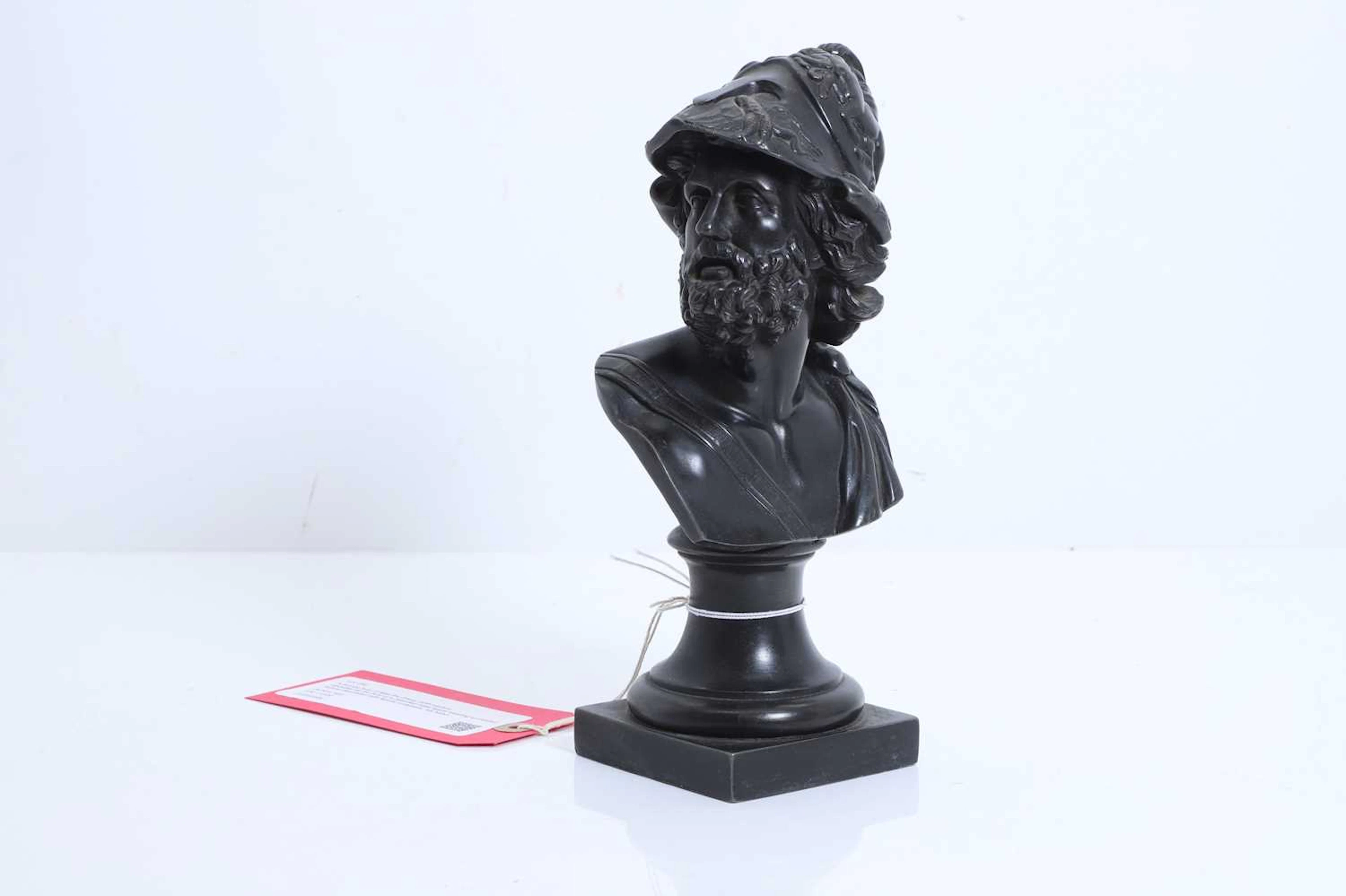 A bronze bust of Ajax the Great 20th century