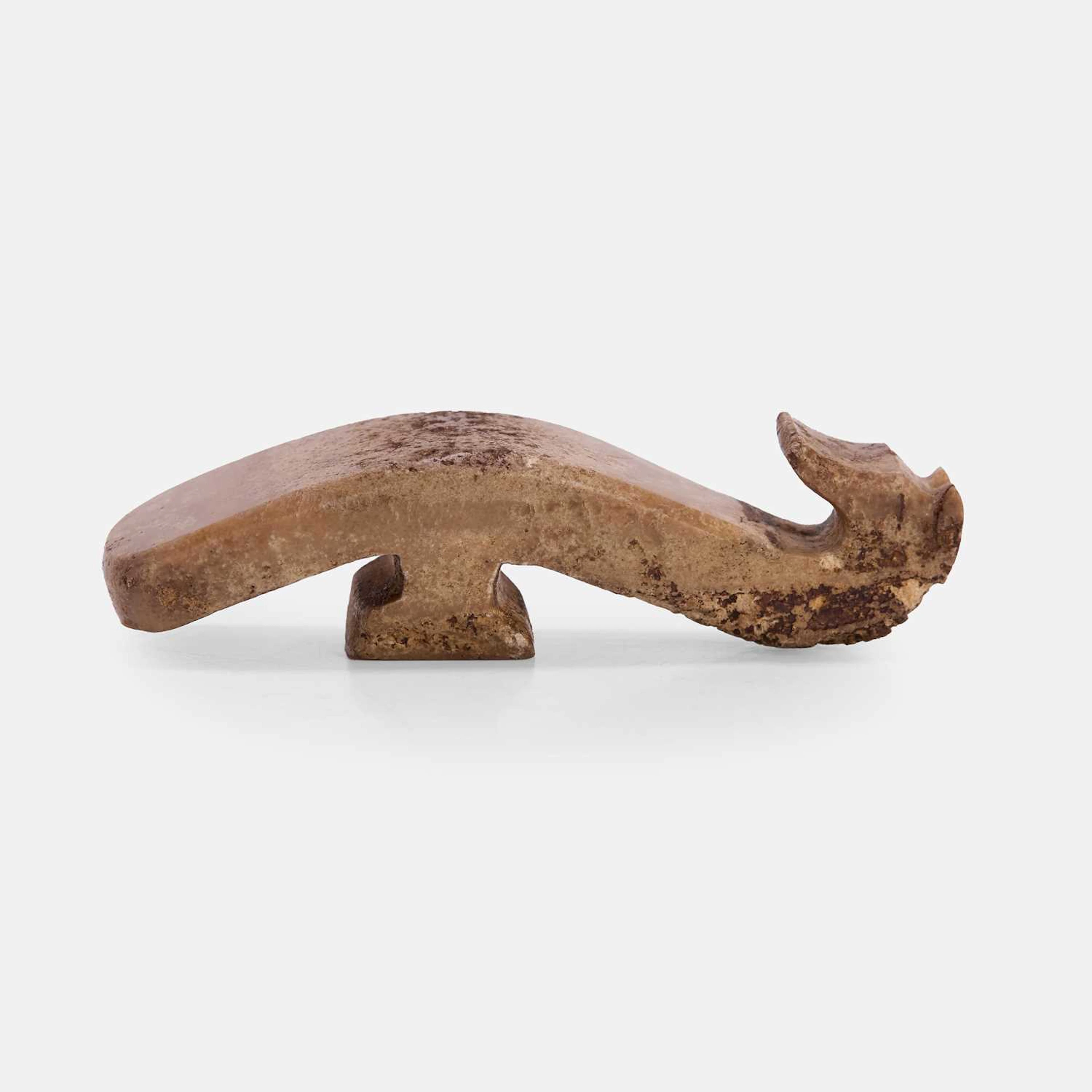 A Chinese jade belt hook Warring States period (475-221 BCE)