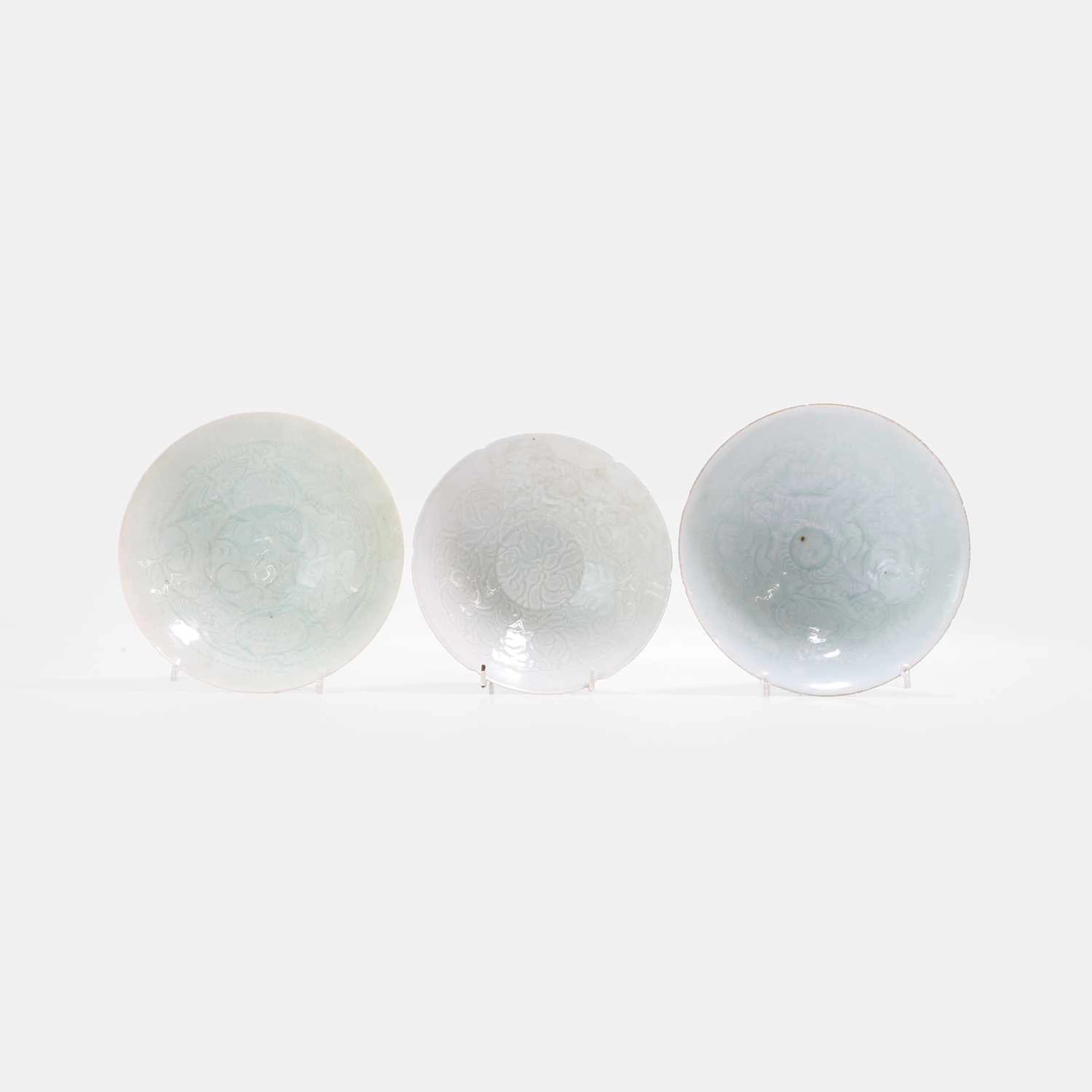 Three Chinese qingbai-glazed bowls Southern Song dynasty (1127-1279)
