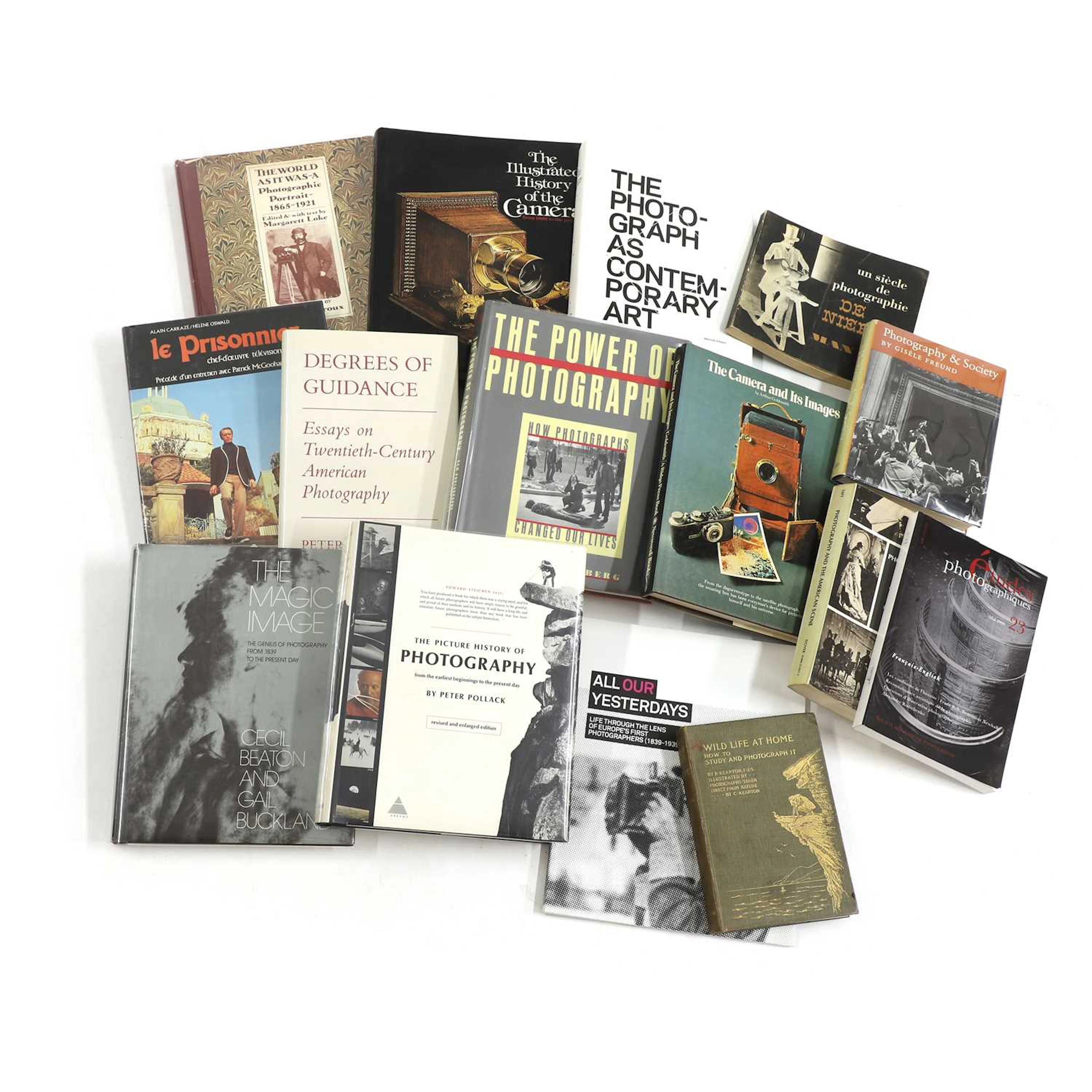 A collection of film and photography theory books