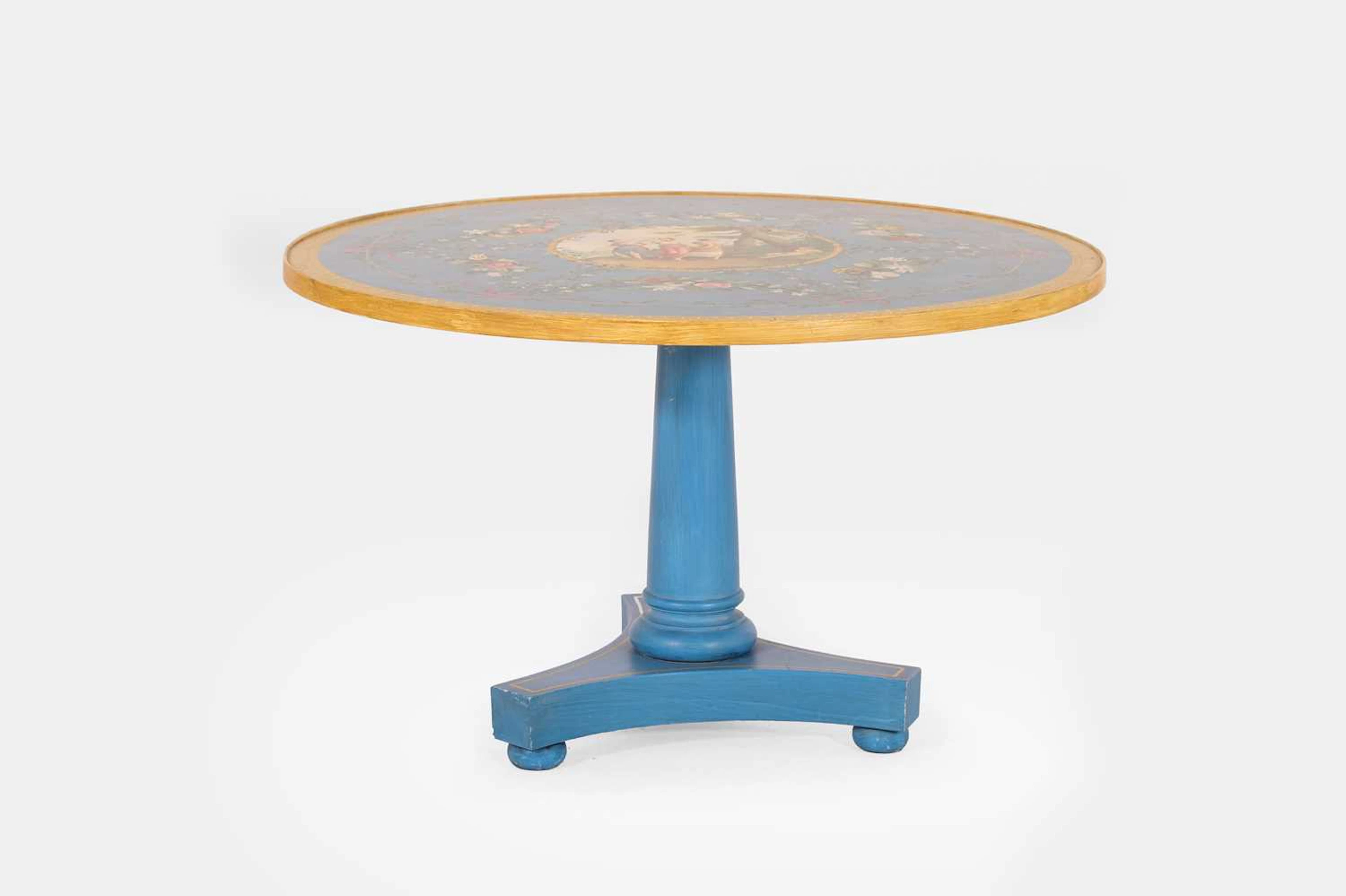 ▲ Michael Dillon (Irish, b.1957) a neoclassical painted wooden low table