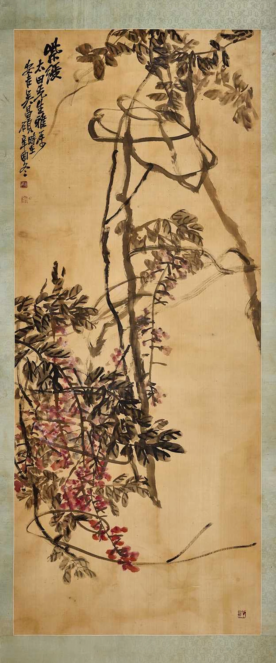 A Chinese gouache painting 20th century