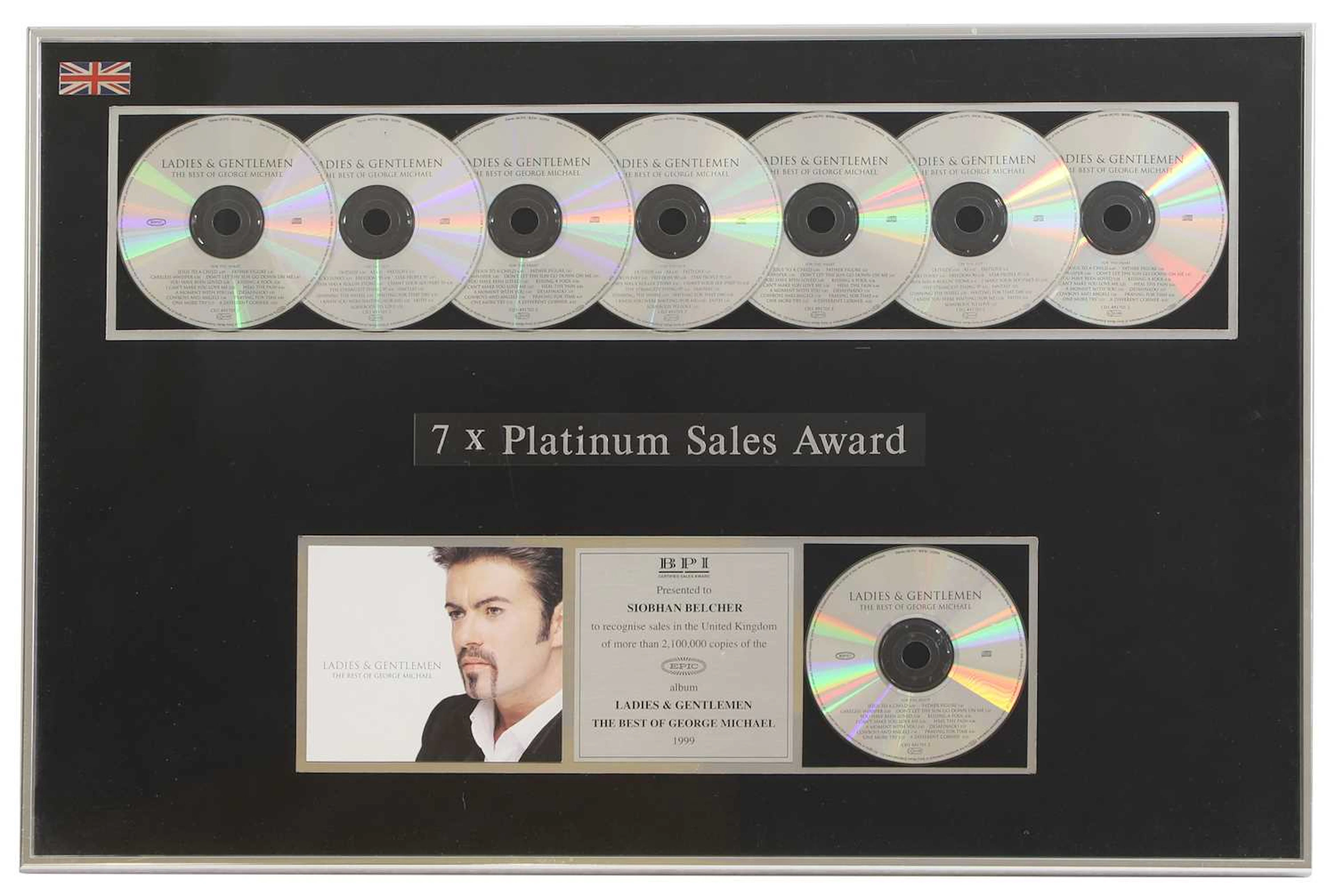 7-platinum sales award George Michael, 'Ladies & Gentlemen: The Best